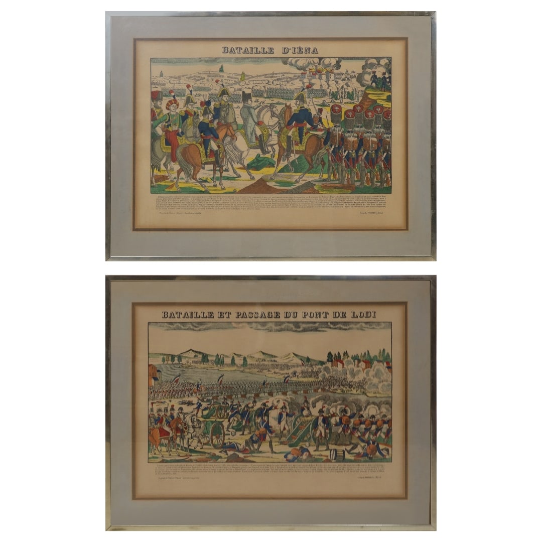 PELLERIN - Pair Vintage French Colored Prints (1 of 15)
