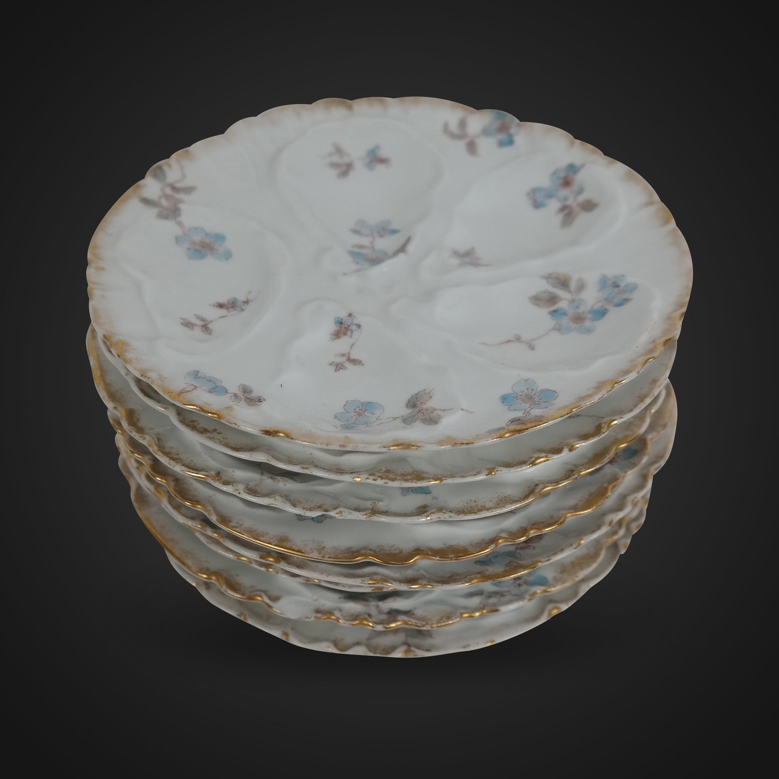 Charles Field Haviland Porcelain Oyster Plates, 8 (1 of 8)