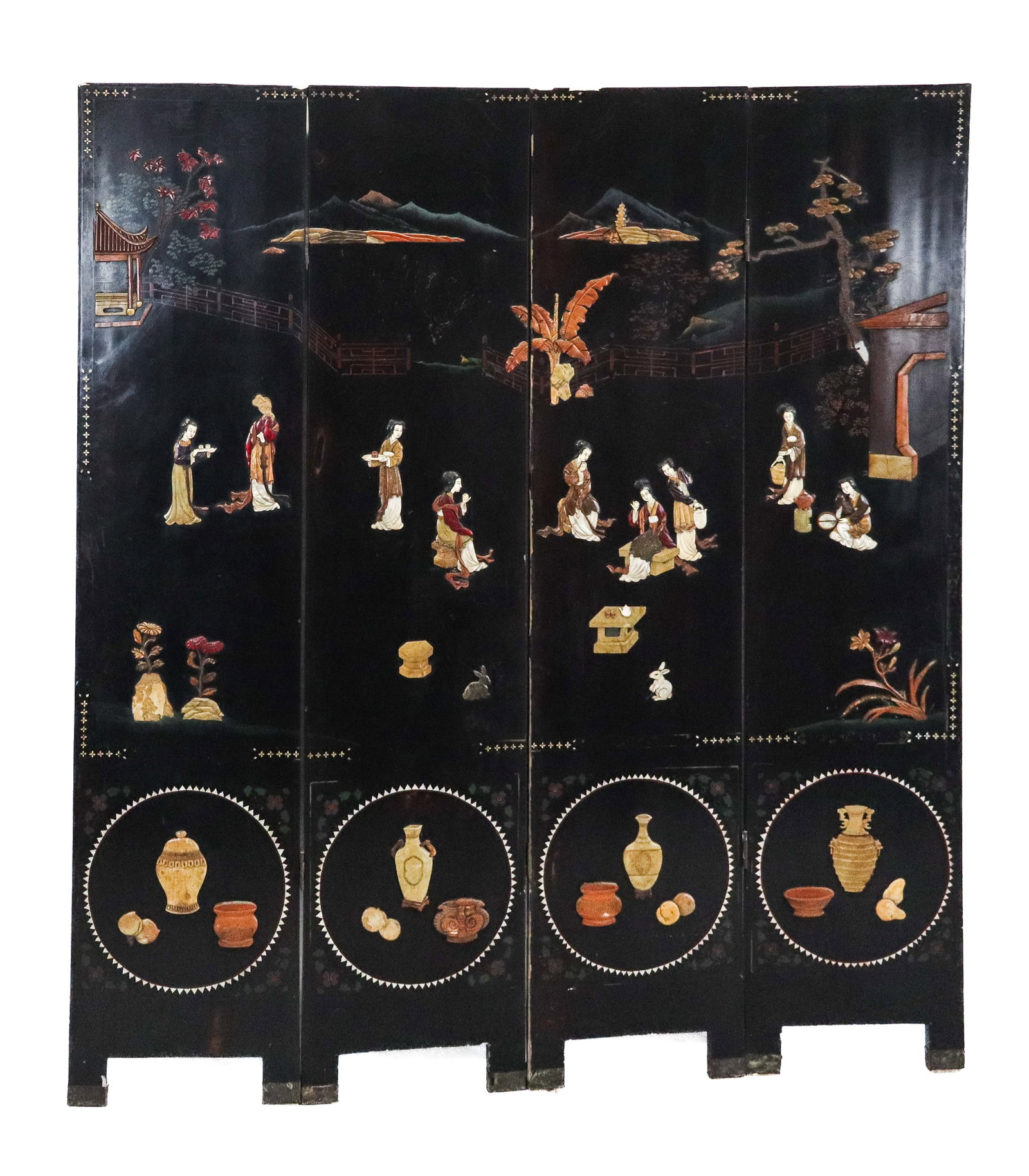 Asian Four Fold Coromandel Screen (1 of 20)