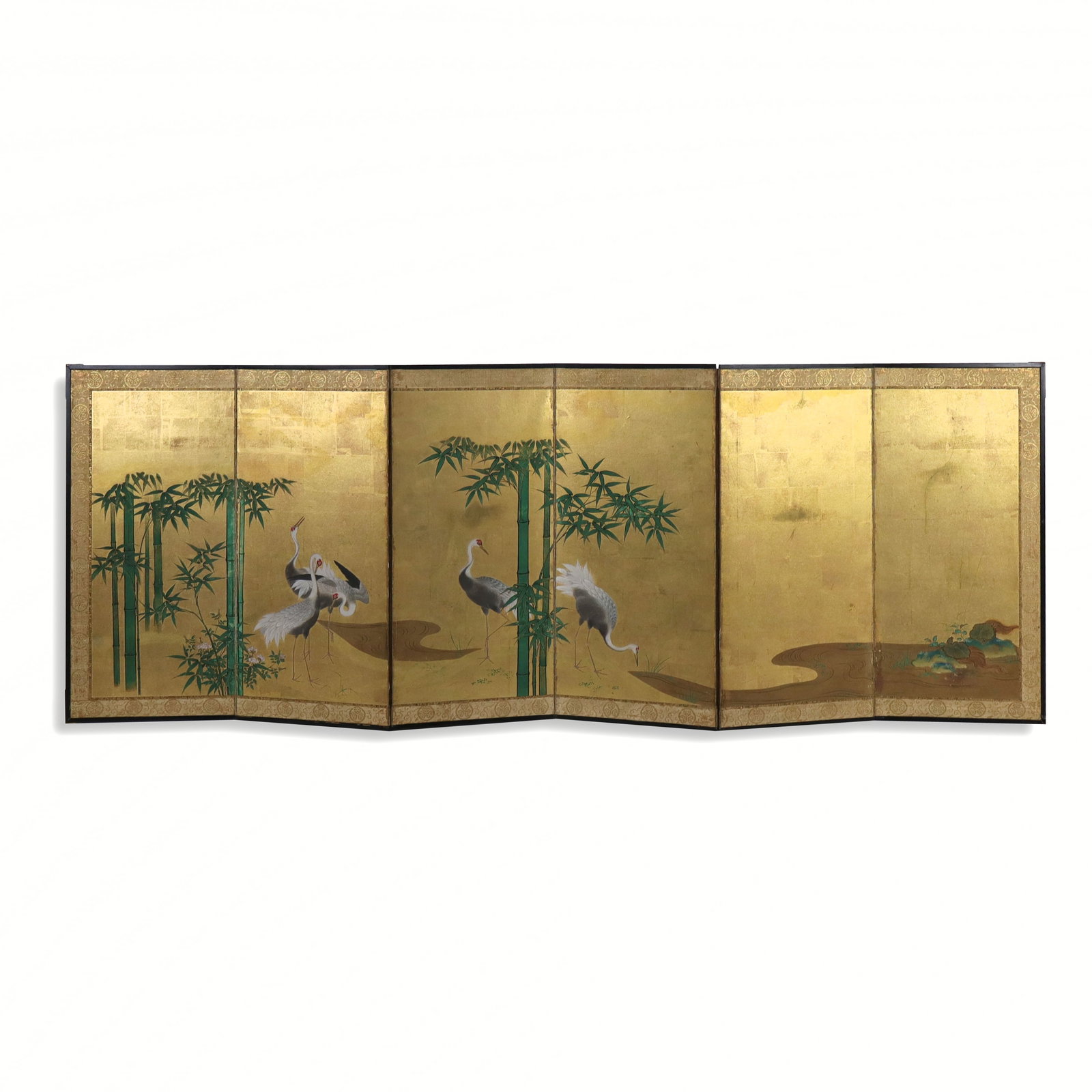 Japanese Painted Six Panel Table Screen (1 of 9)