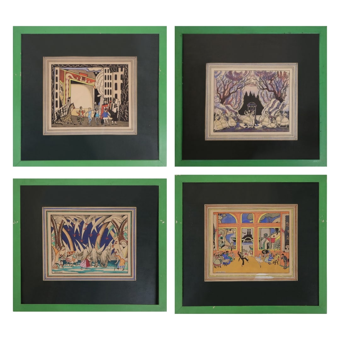Ethelbert White - Set of 4 Woodblocks (1 of 20)