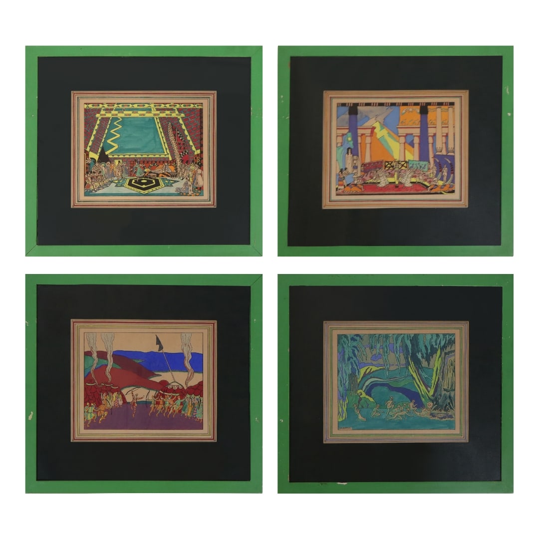 Ethelbert White - Set of 4 Woodblocks (1 of 16)