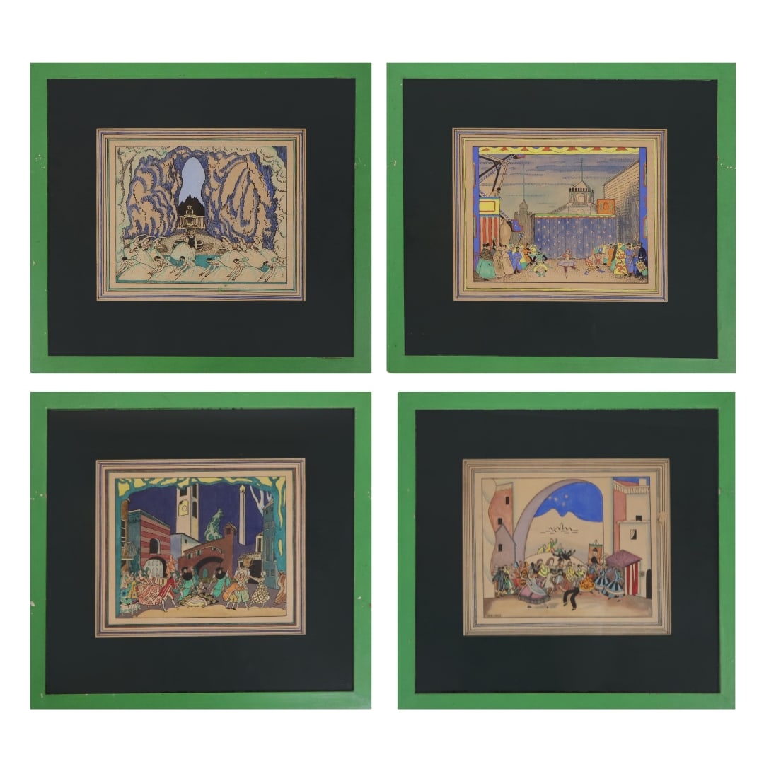 Ethelbert White - Set of 4 Woodblocks (1 of 15)