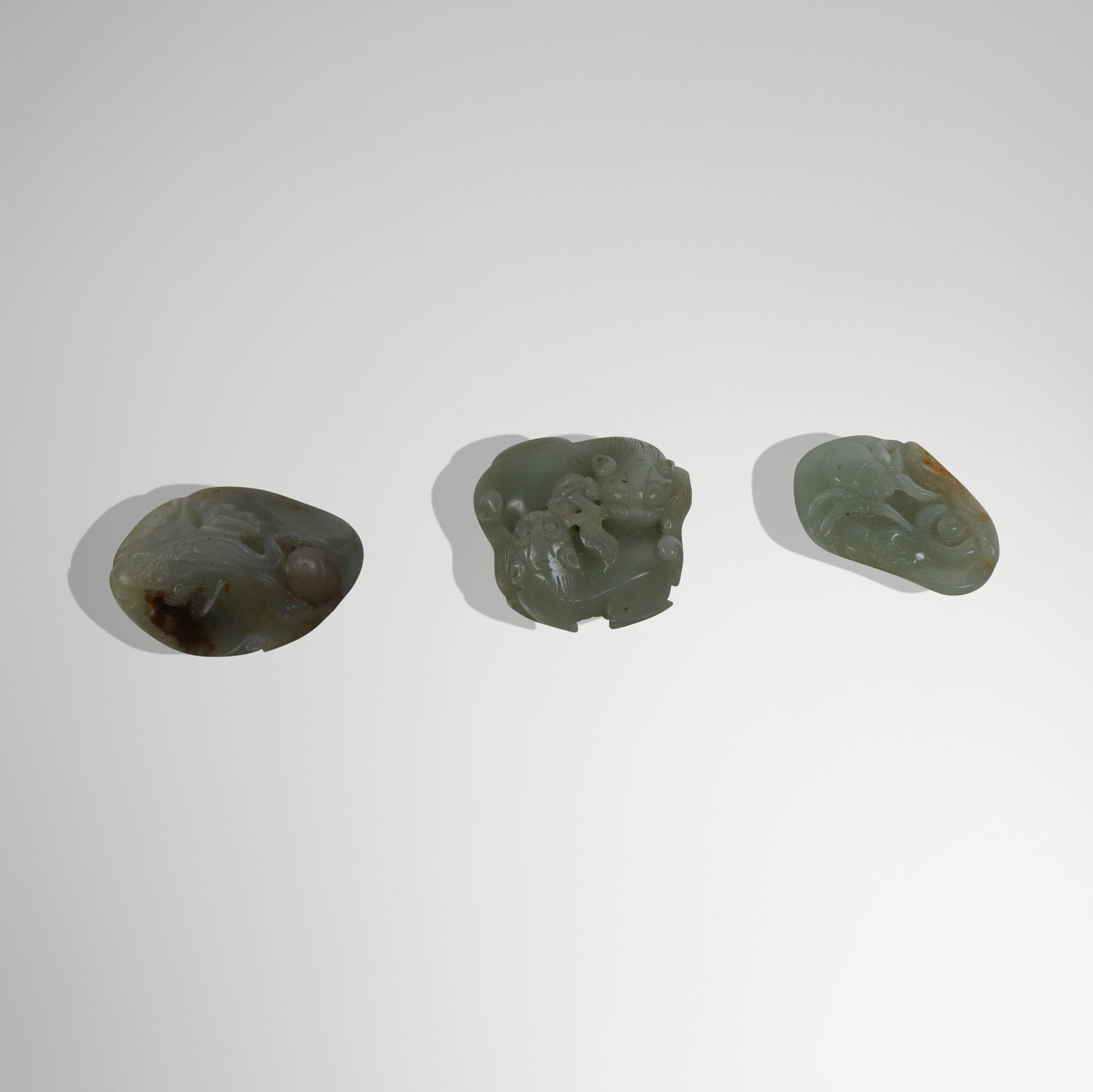 Three Articles of Carved Nephrite Jade (1 of 7)
