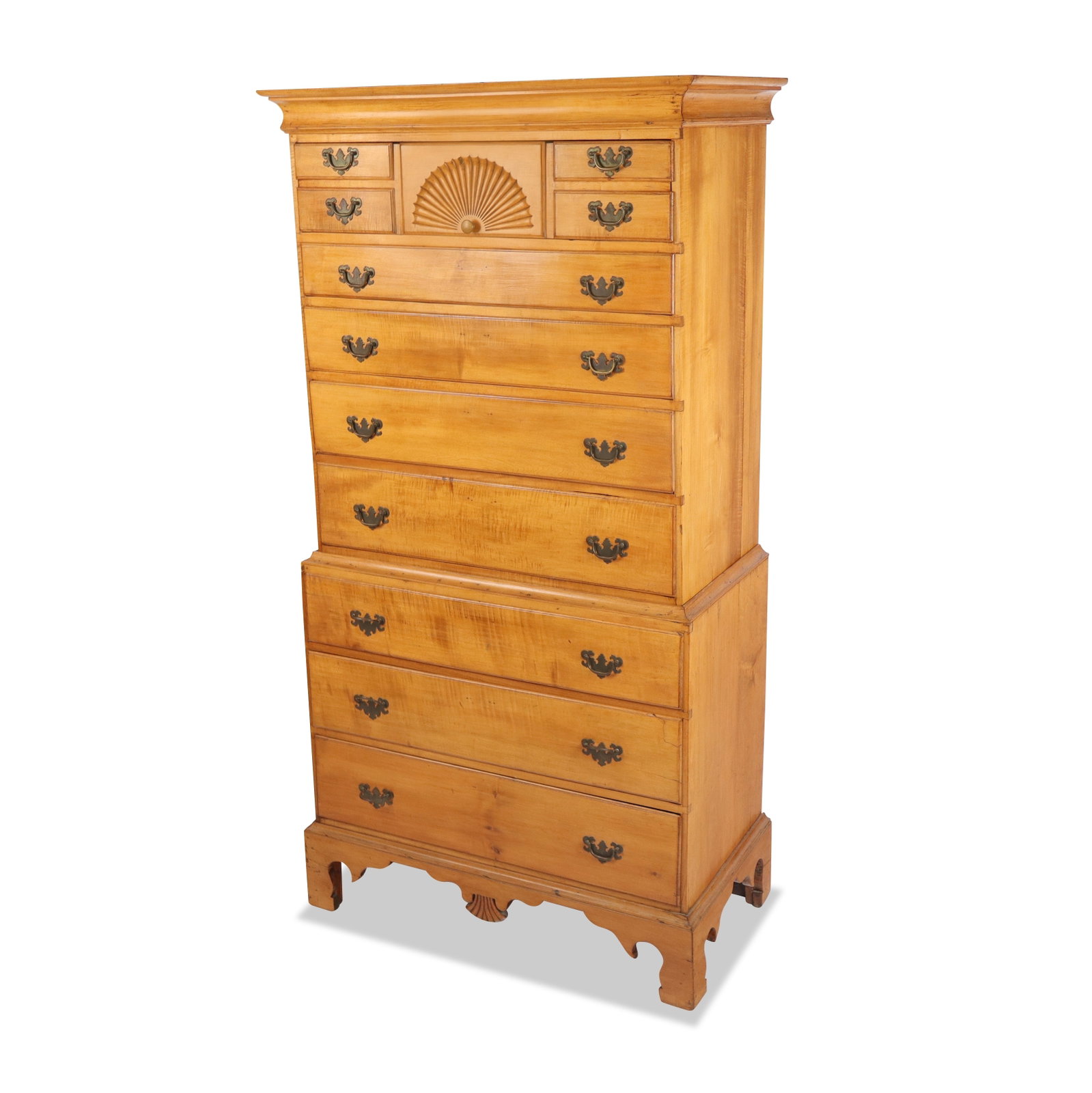 Queen Anne Maple Chest on Chest (1 of 16)
