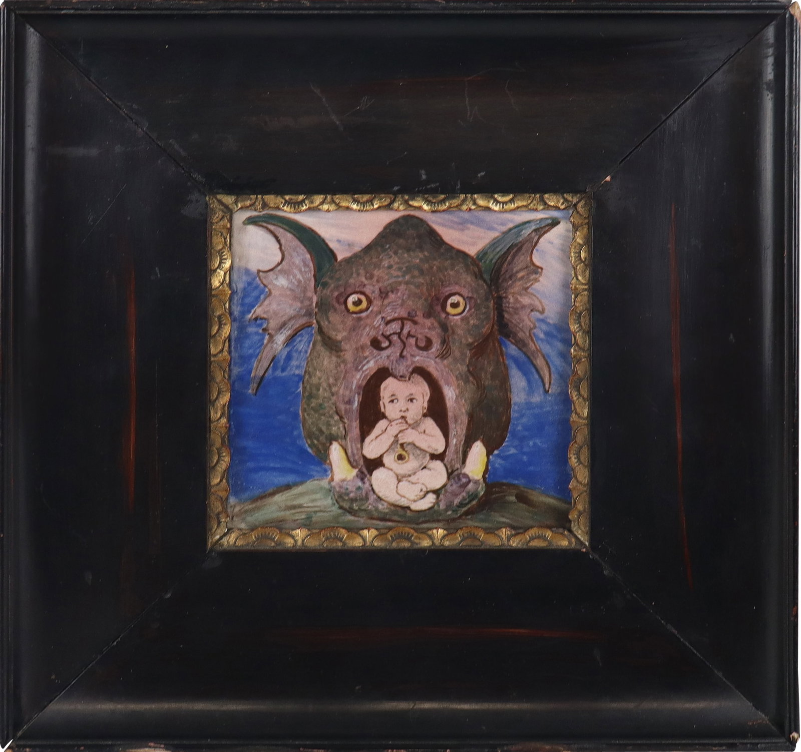 Hand-Painted Tile in a Frame (1 of 14)