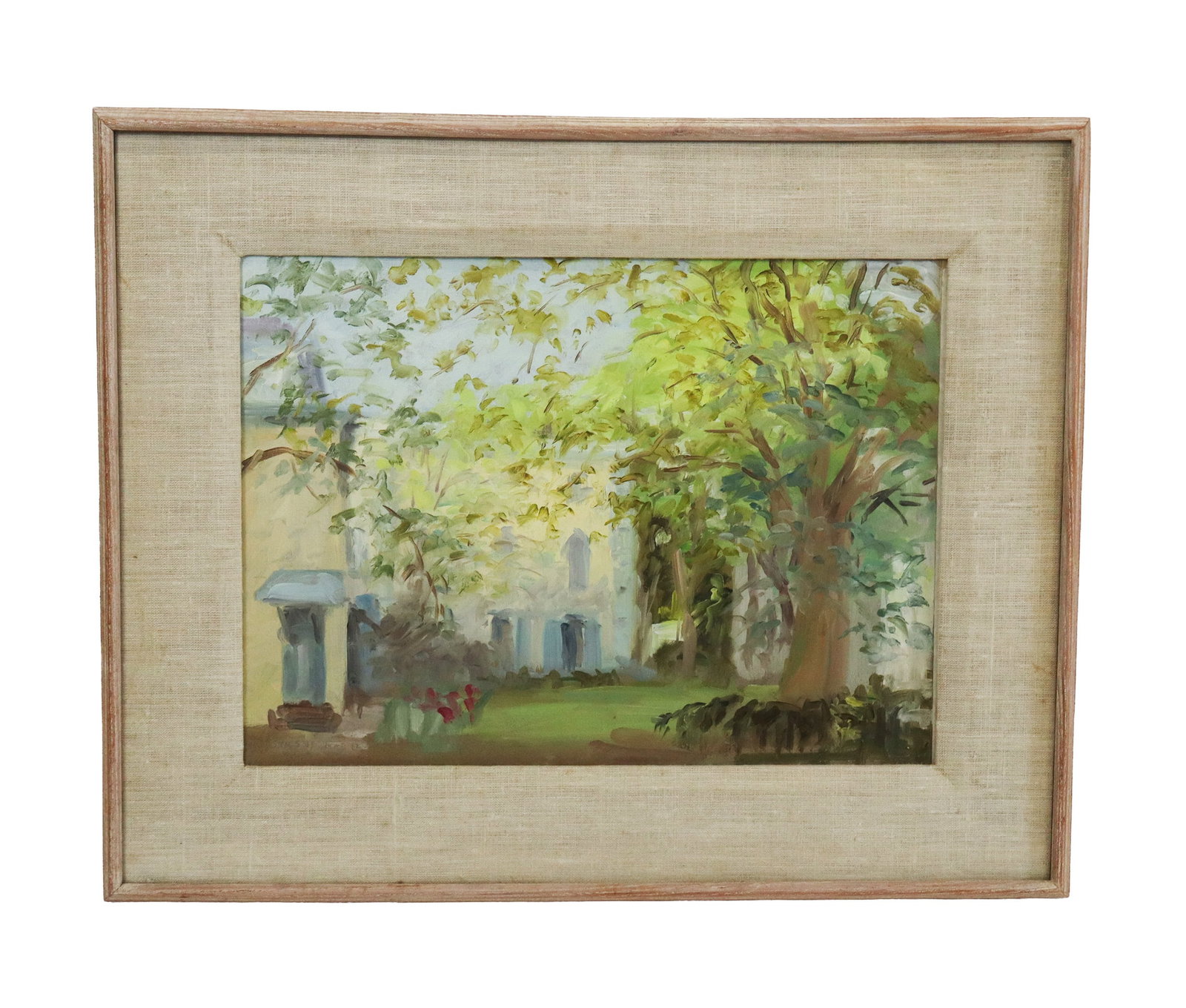 Stuart SHILS House Scene Oil on Paper (1 of 11)
