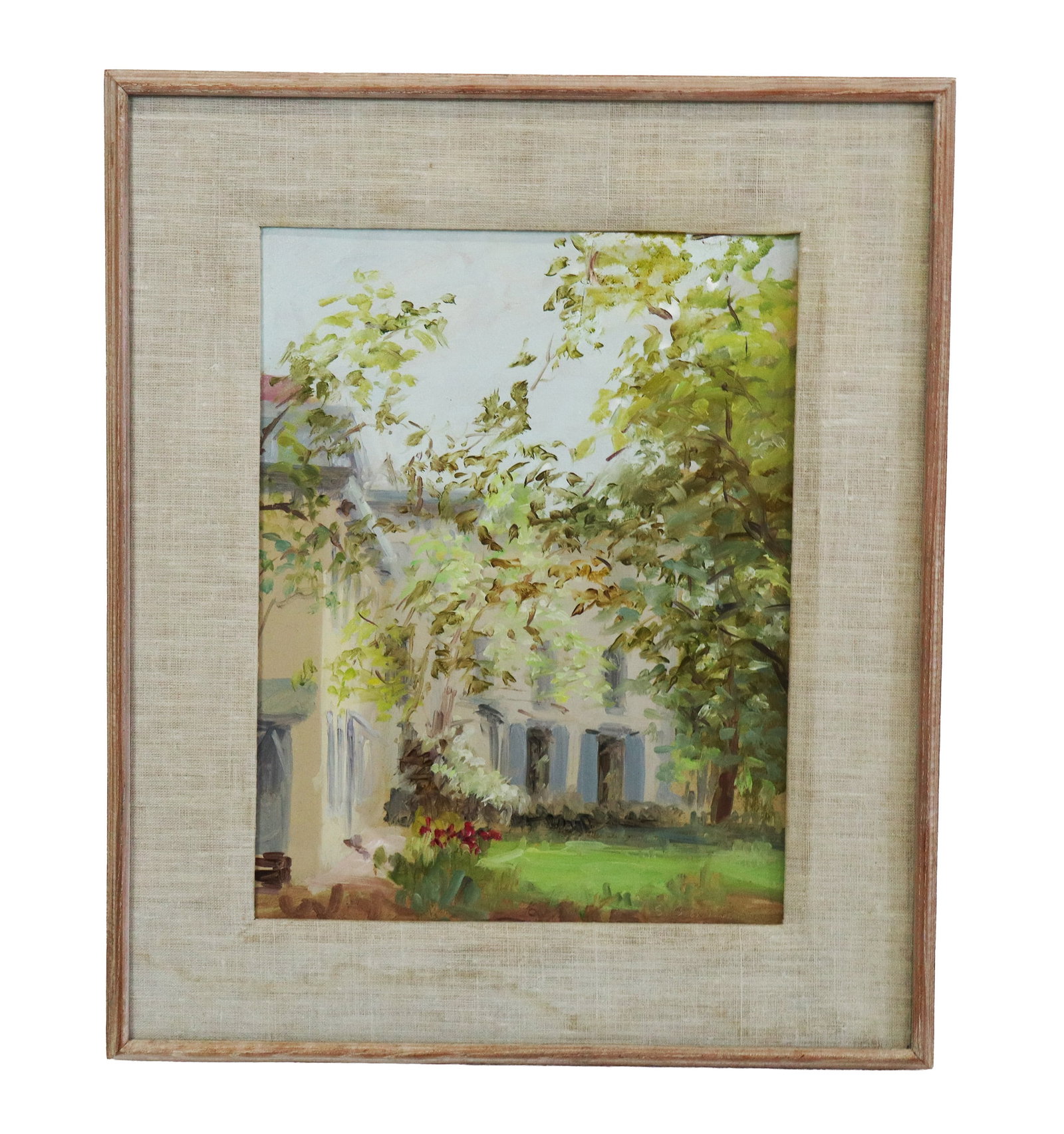 Stuart SHILS House Scene Oil on Paper (1 of 14)