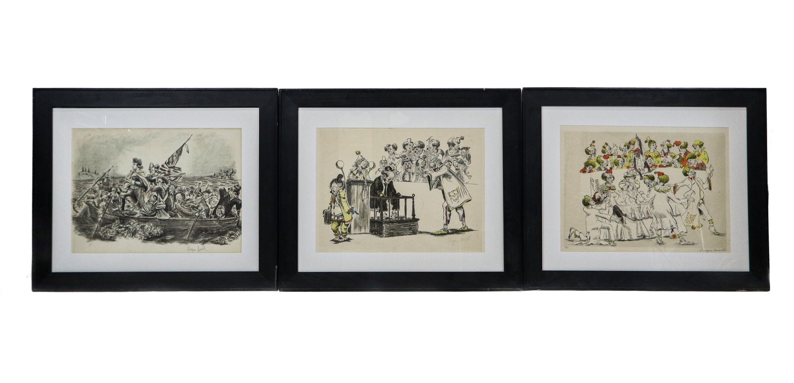 Wayne Howell Group of Caricature Prints, 3 (1 of 20)