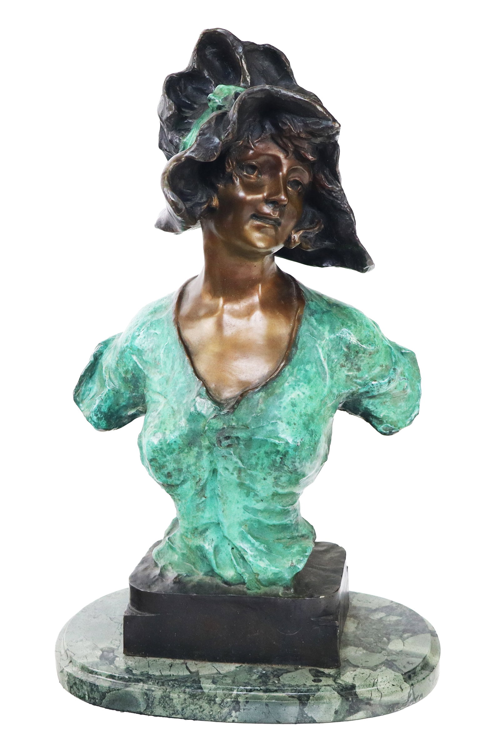 Attrib. Emmanuel Villanis "Myrna" Bronze Sculpture (1 of 13)