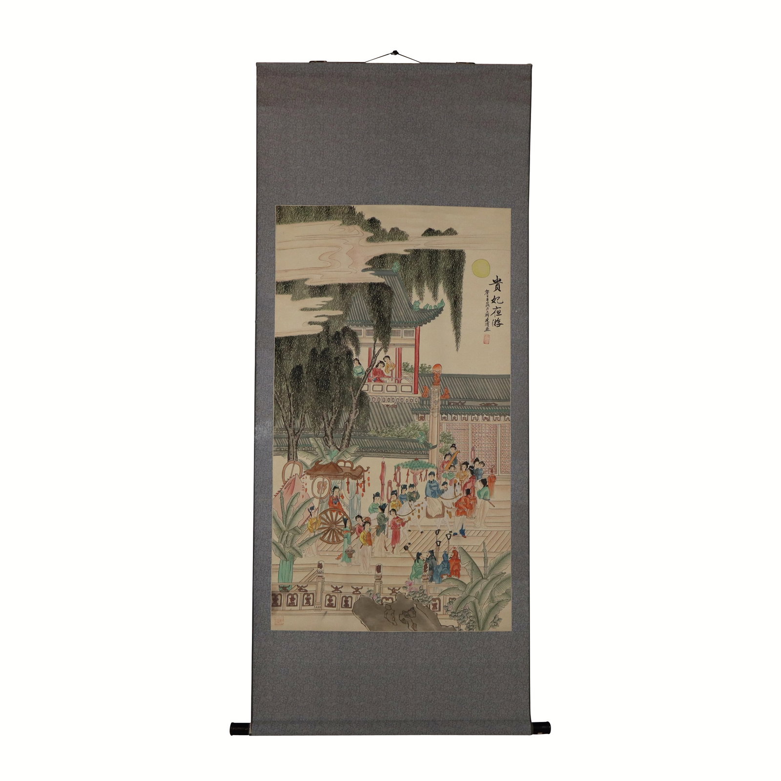 Chinese Ink on Paper Scroll with Royal Procession (1 of 18)