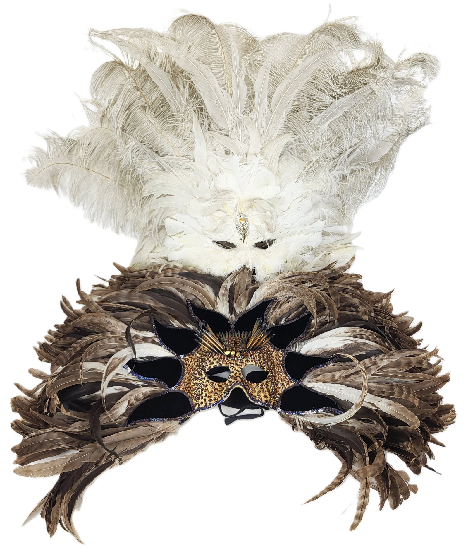 Two Feather Decorated Masks (1 of 19)