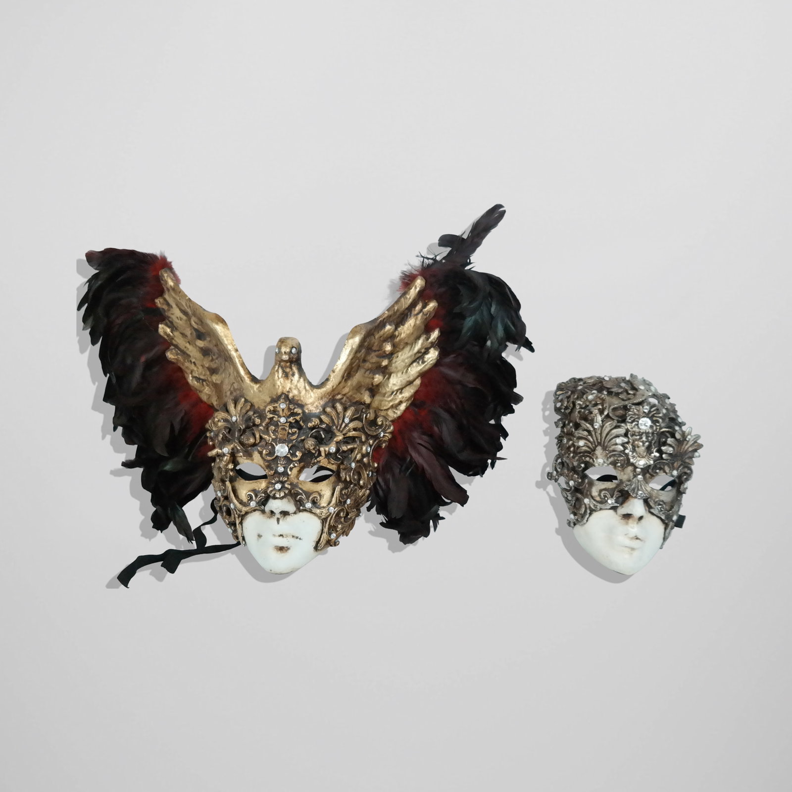 Two Venetian Papier Mache Masks (1 of 11)