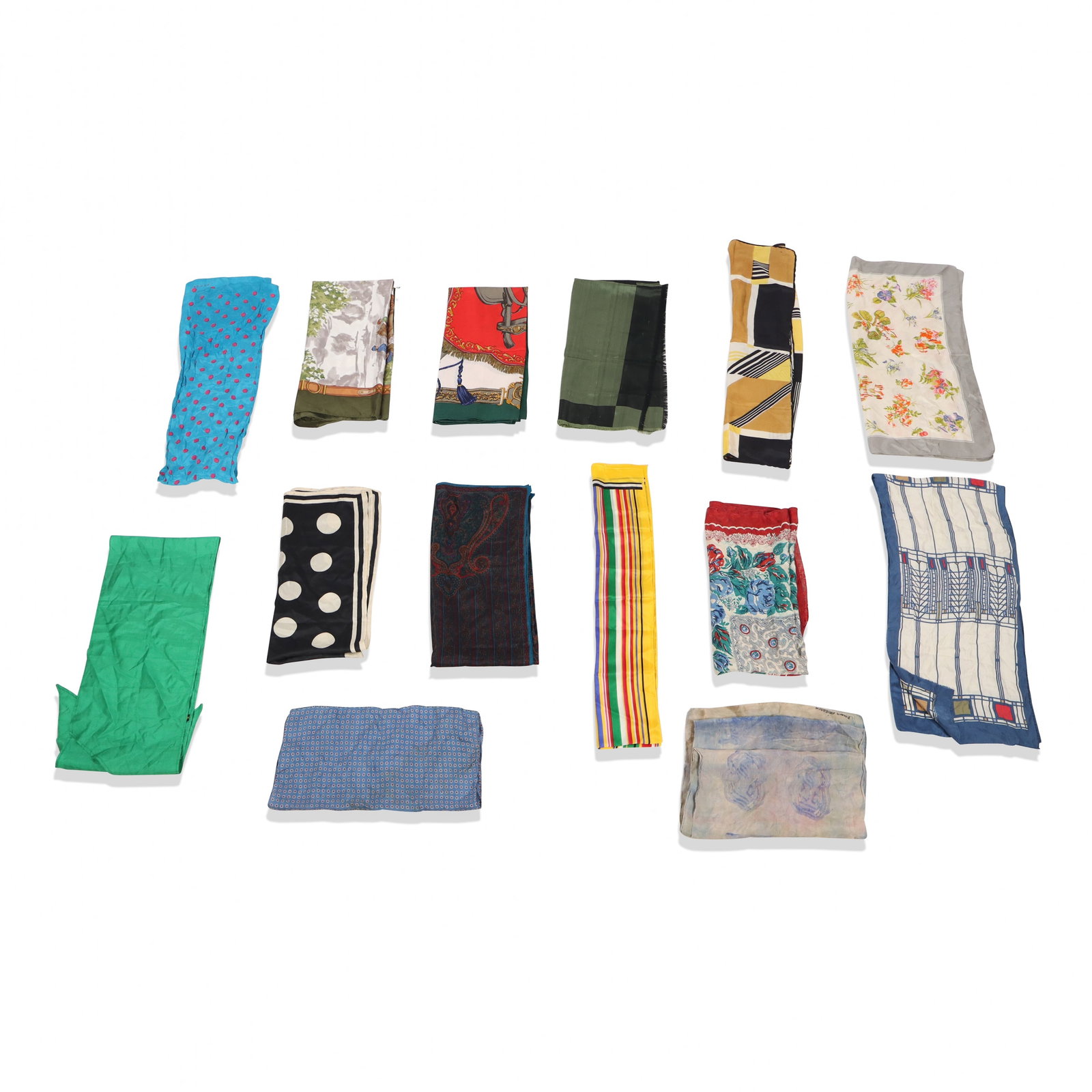 13 Vintage Silk Scarves (1 of 10)