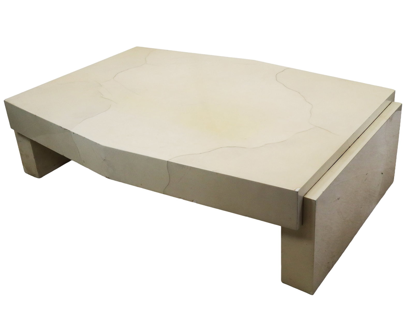 Karl Springer Lacquered Goatskin Coffee Table (1 of 14)