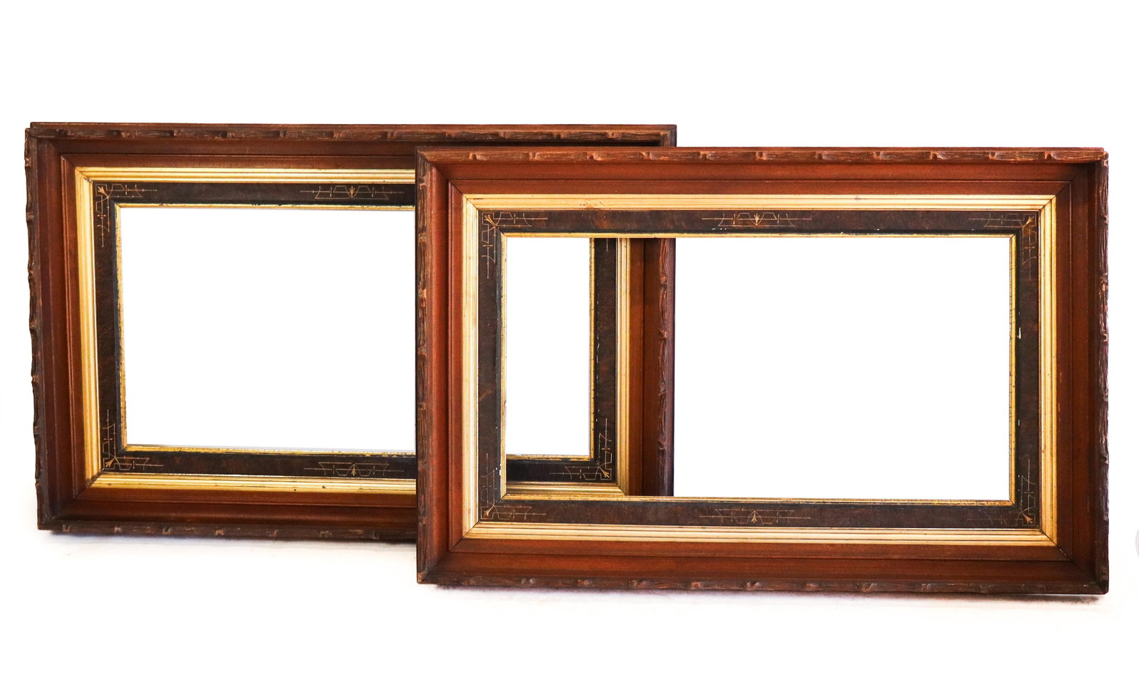 Pair of Victorian Eastlake Carved Frames (1 of 10)