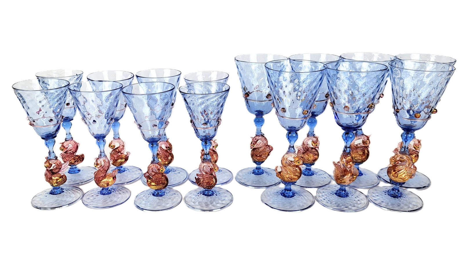 Venetian Murano Glass Goblets, 15 (1 of 20)