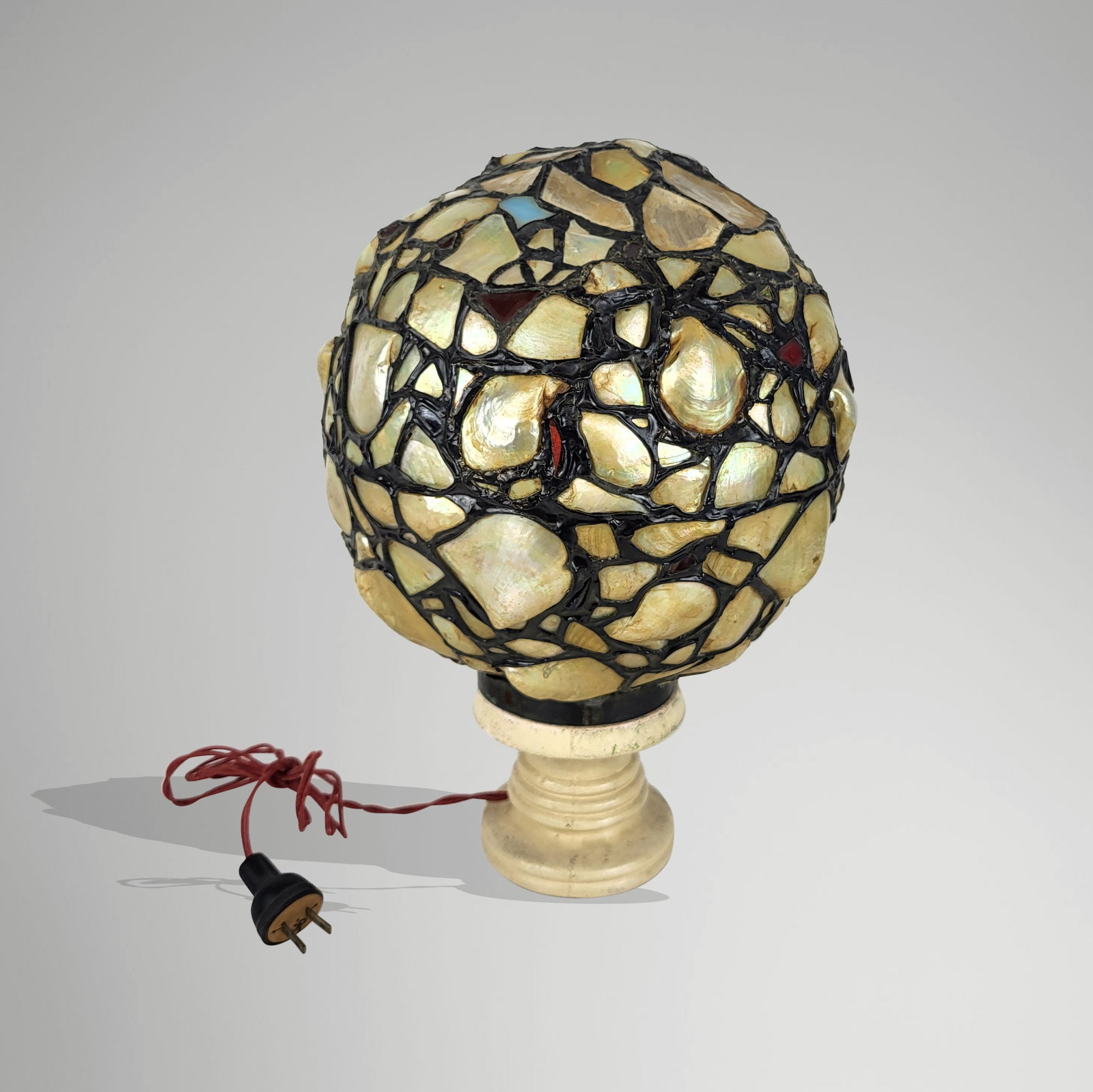 Shell and Glass Globe Lamp (1 of 16)