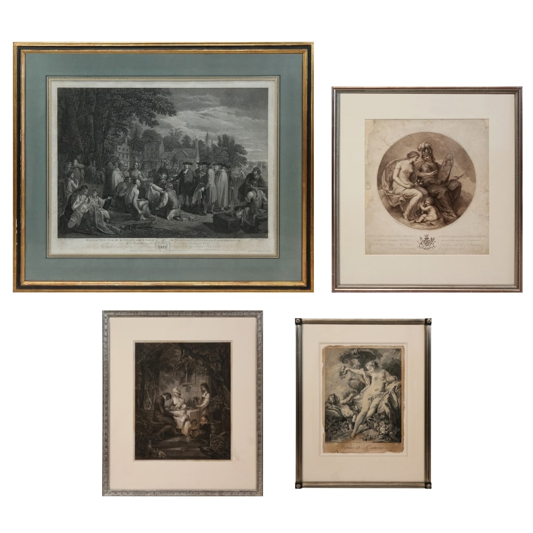 Four Assorted Old Framed Prints (1 of 20)