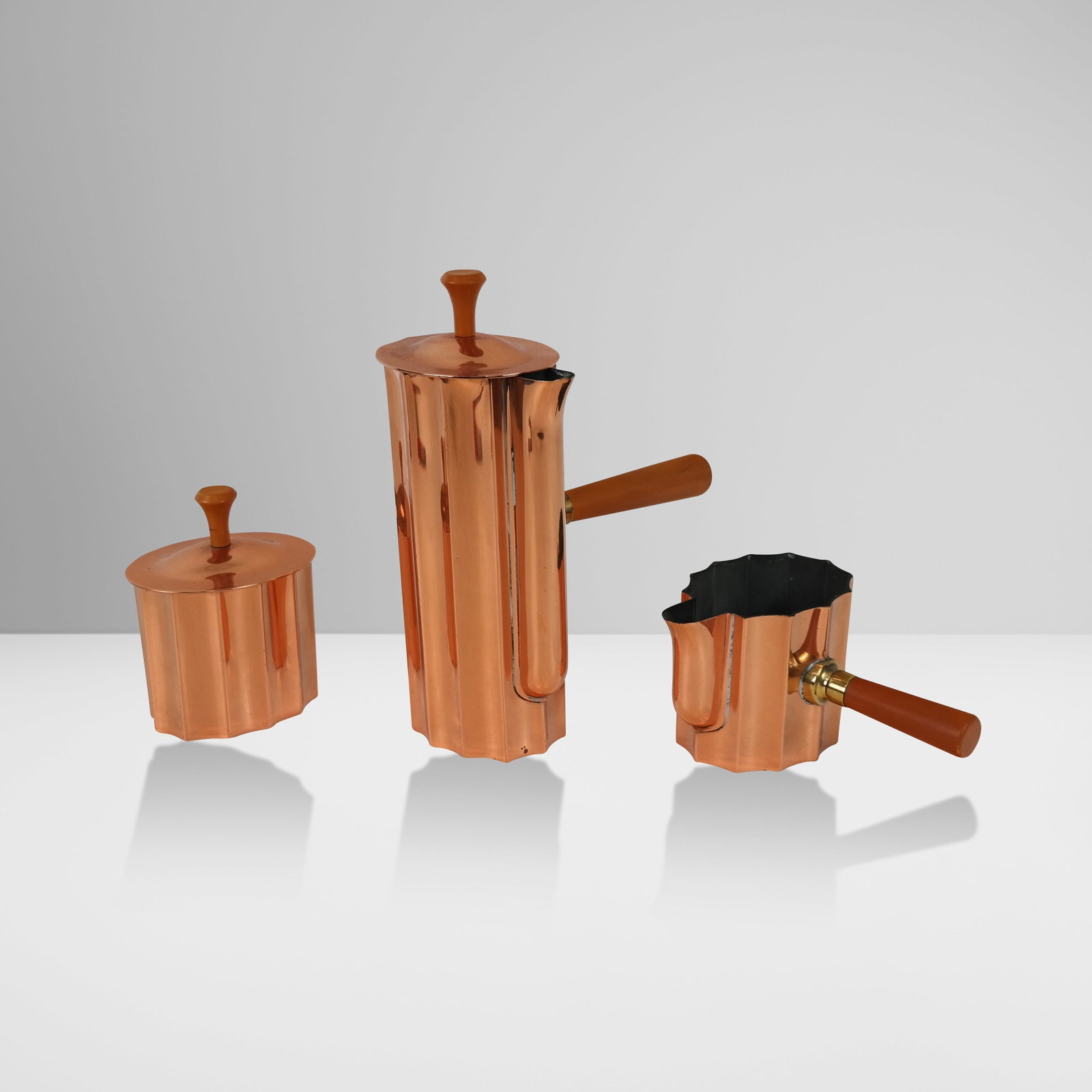 Three Piece CHASE Copper Demi Tasse Set (1 of 8)
