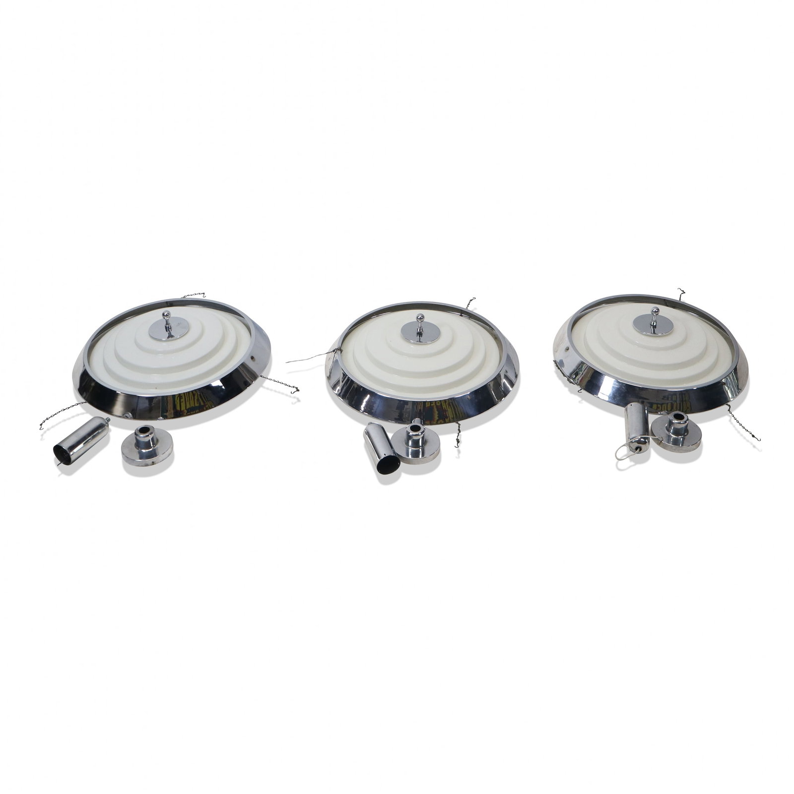 Set of Three Art Deco Round Light Fixtures (1 of 11)
