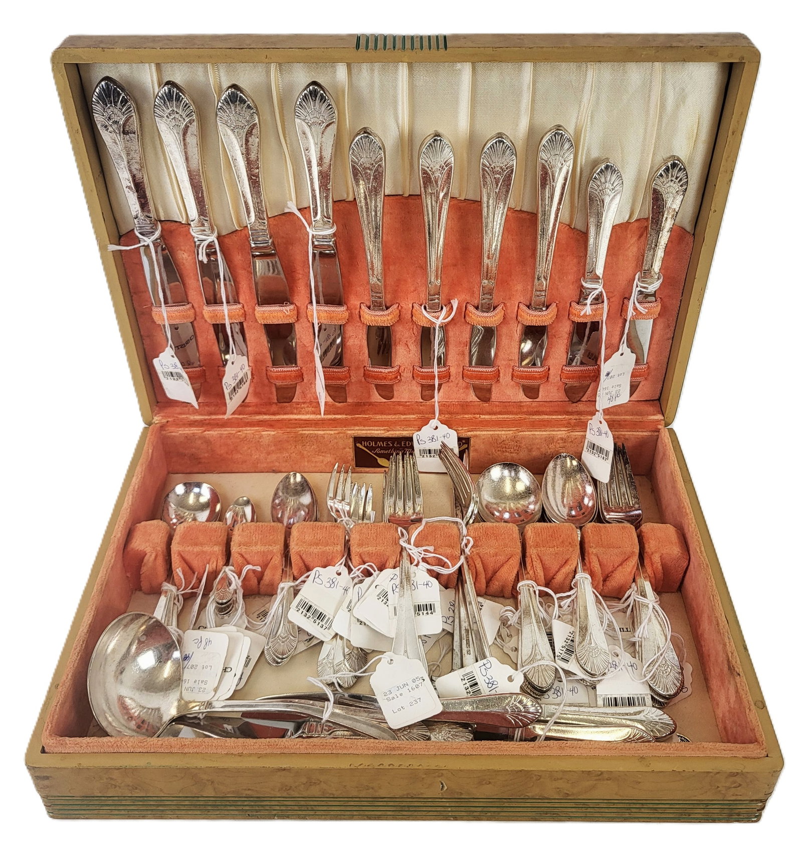 54 Piece Art Deco Silver Plated Flatware Set (1 of 20)