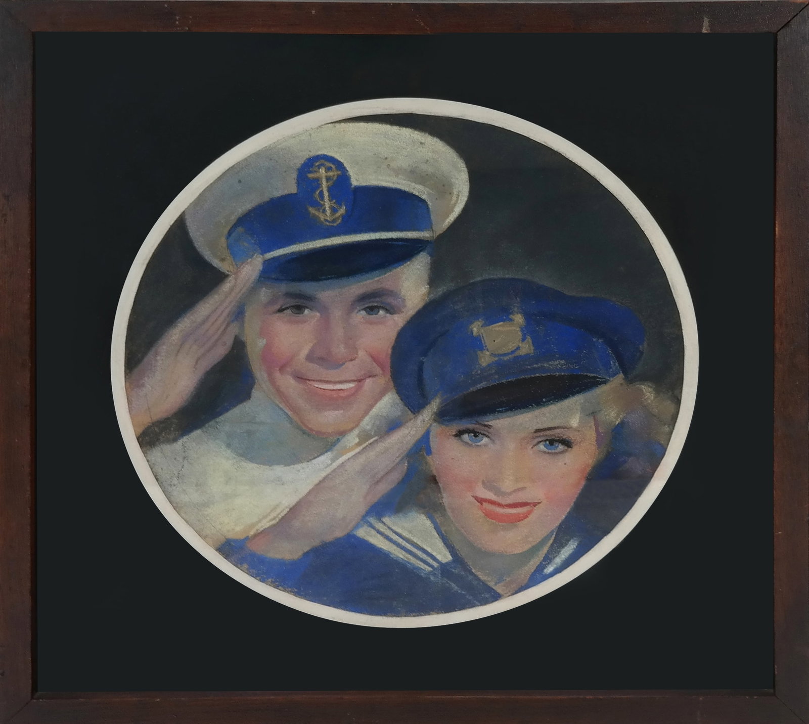 Unsigned - Captain and Mate Saluting (1 of 6)