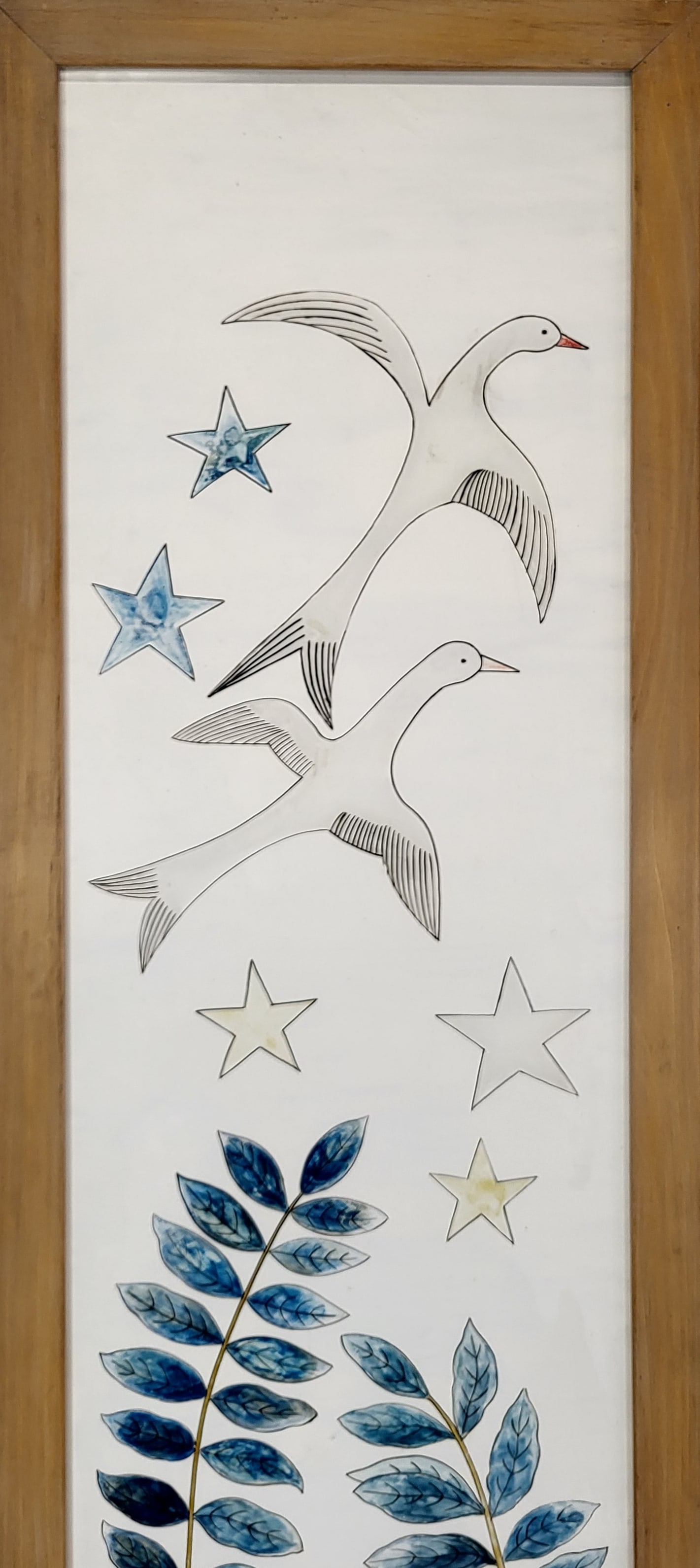 Reverse Painted Framed Artwork - 2