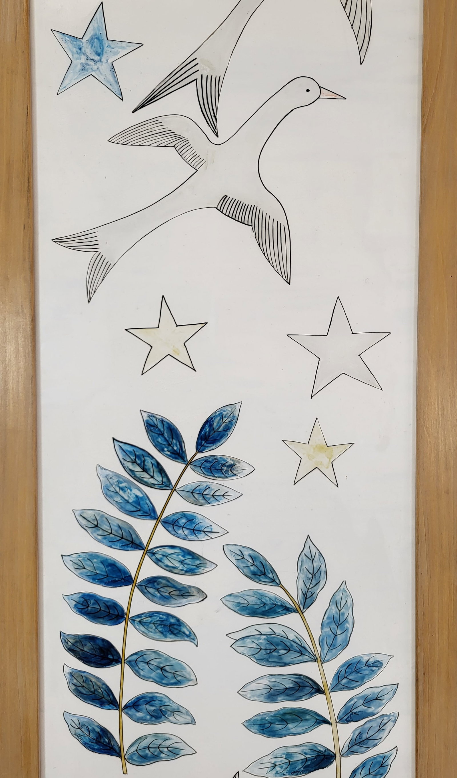 Reverse Painted Framed Artwork - 3
