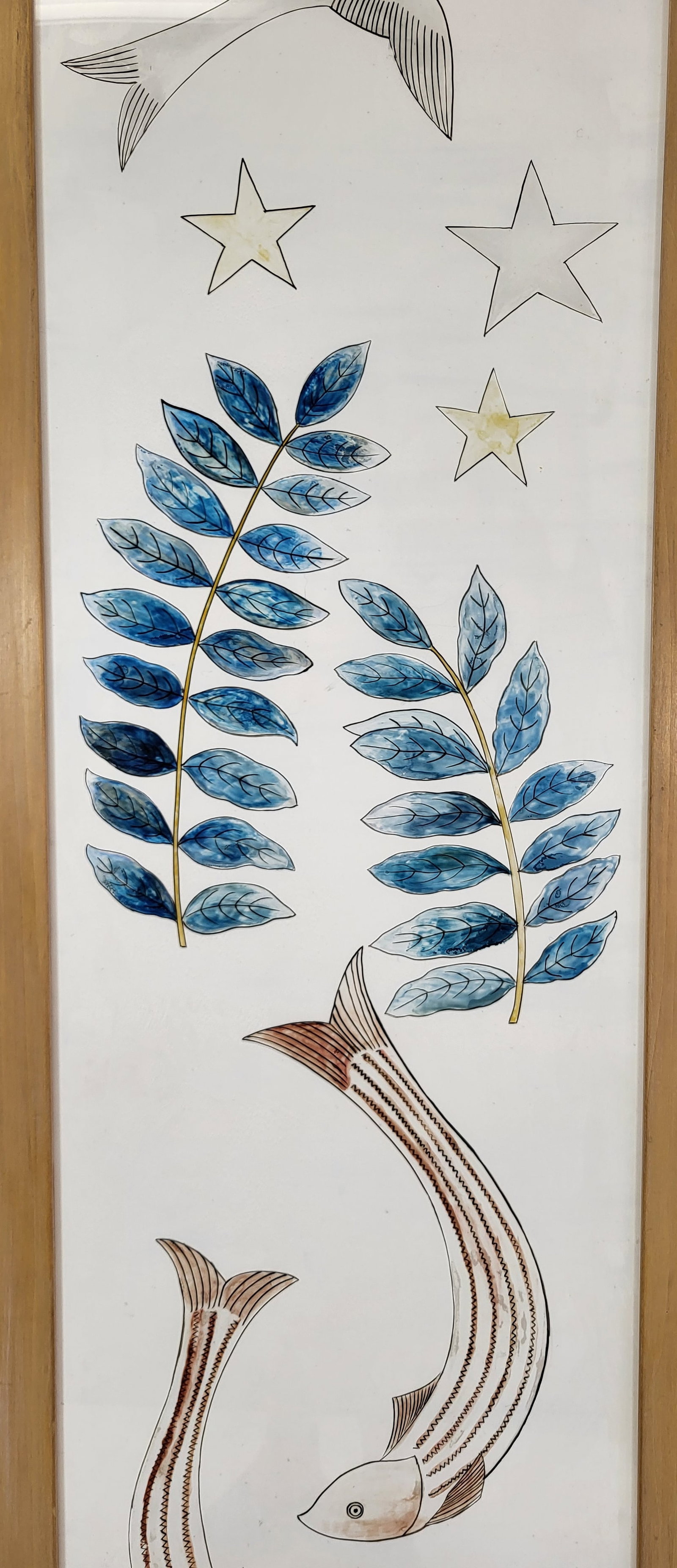 Reverse Painted Framed Artwork - 4