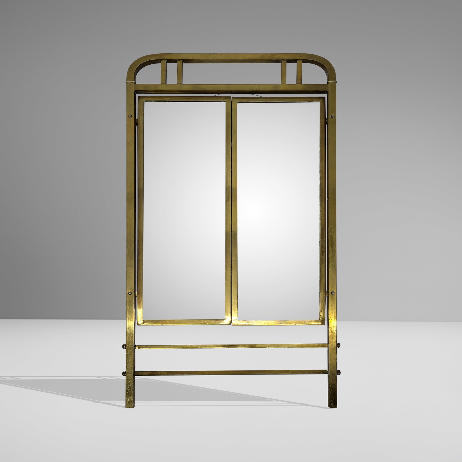 Vintage Brass Framed Vanity Mirror (1 of 12)
