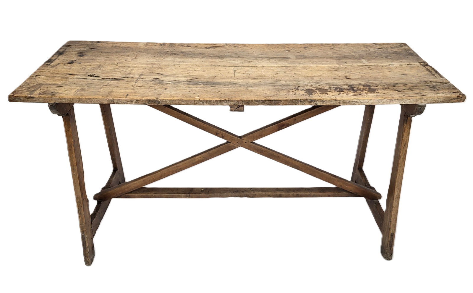 Antique Rustic French Dining Console Table (1 of 10)