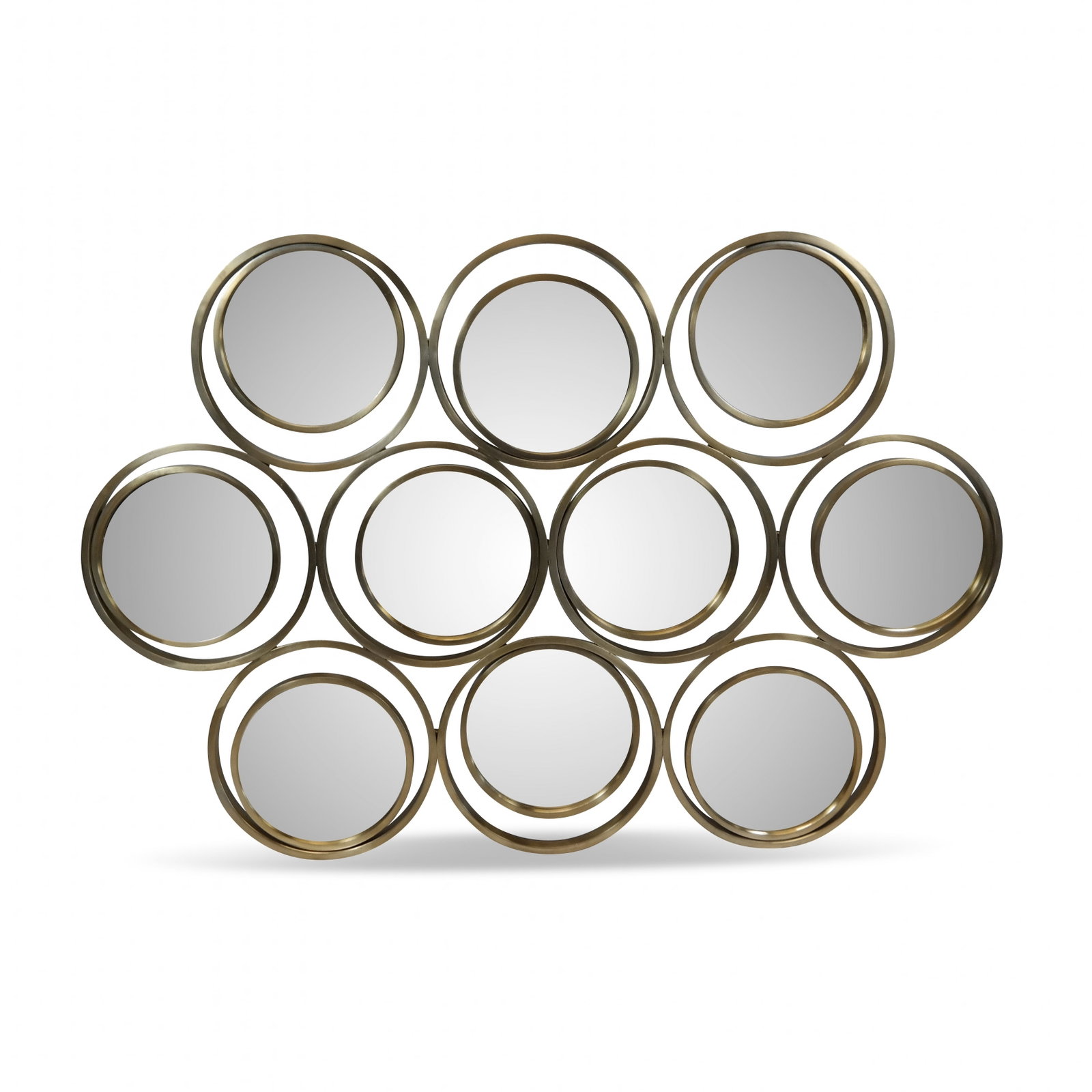 Modern Gilt Metal Framed Mirror (1 of 11)