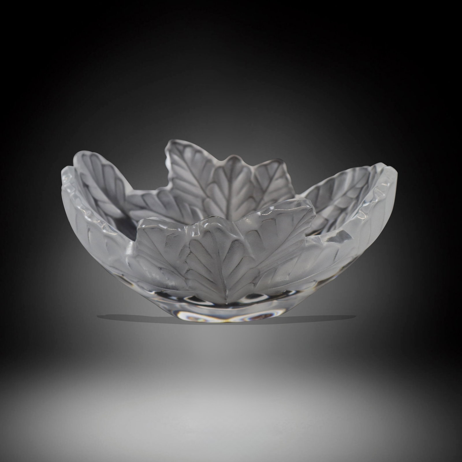 Lalique "Compiegne" Glass Centerpiece Bowl (1 of 9)