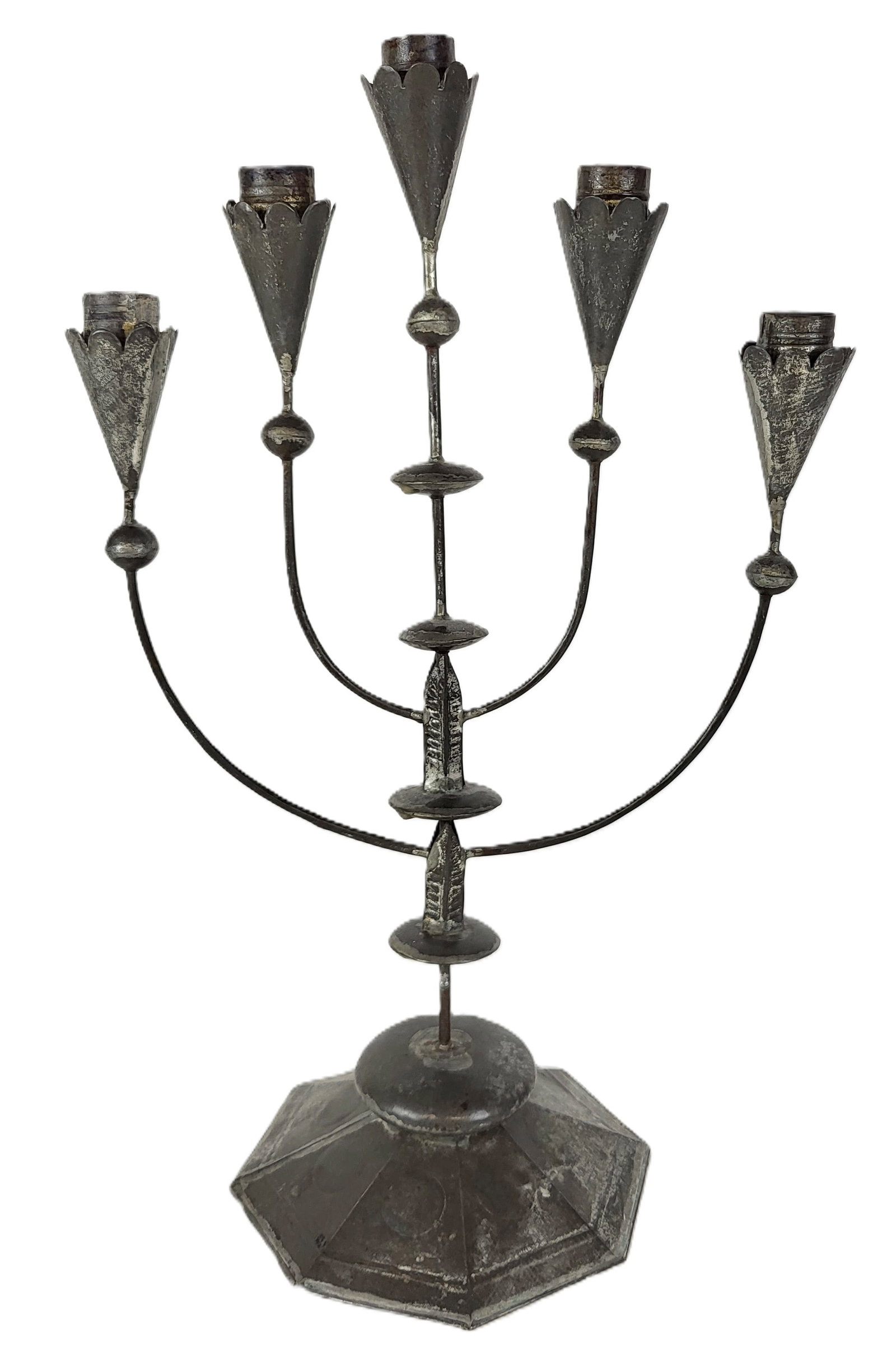 William SPRATLING Five Light Tin Candelabra (1 of 11)