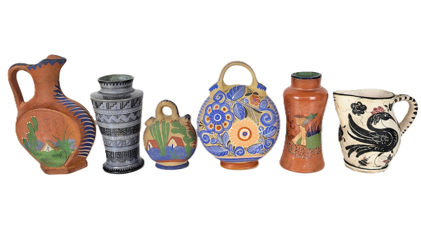 Six Mexican Terra Cotta Articles (1 of 16)