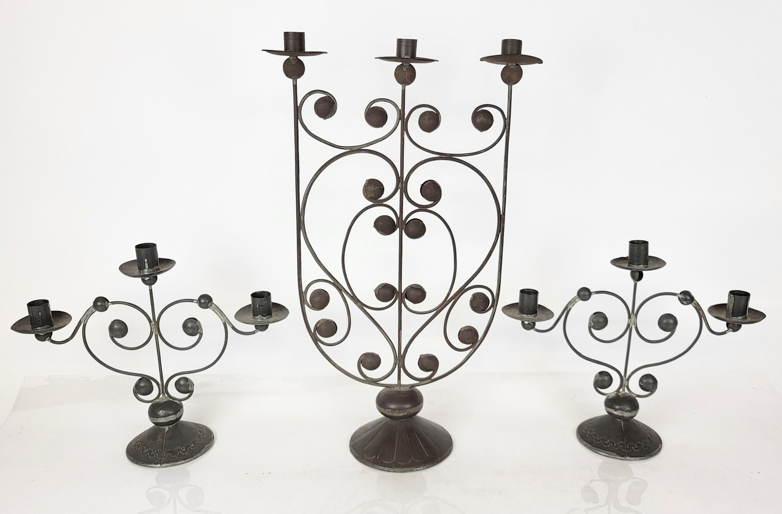 Three Mexican Tin Candelabras (1 of 12)