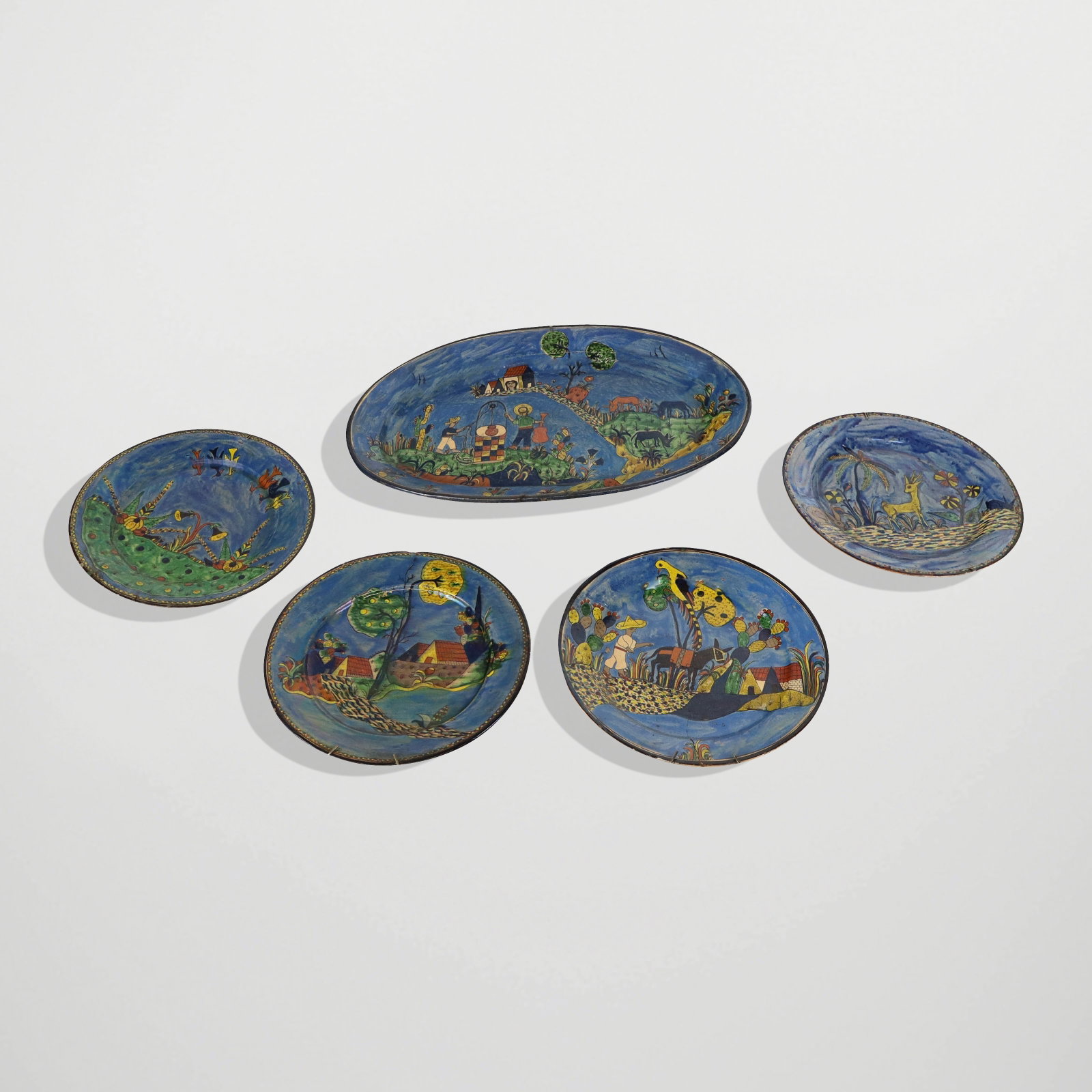 Mexican Folk Art Painted Dishware, 5 (1 of 18)