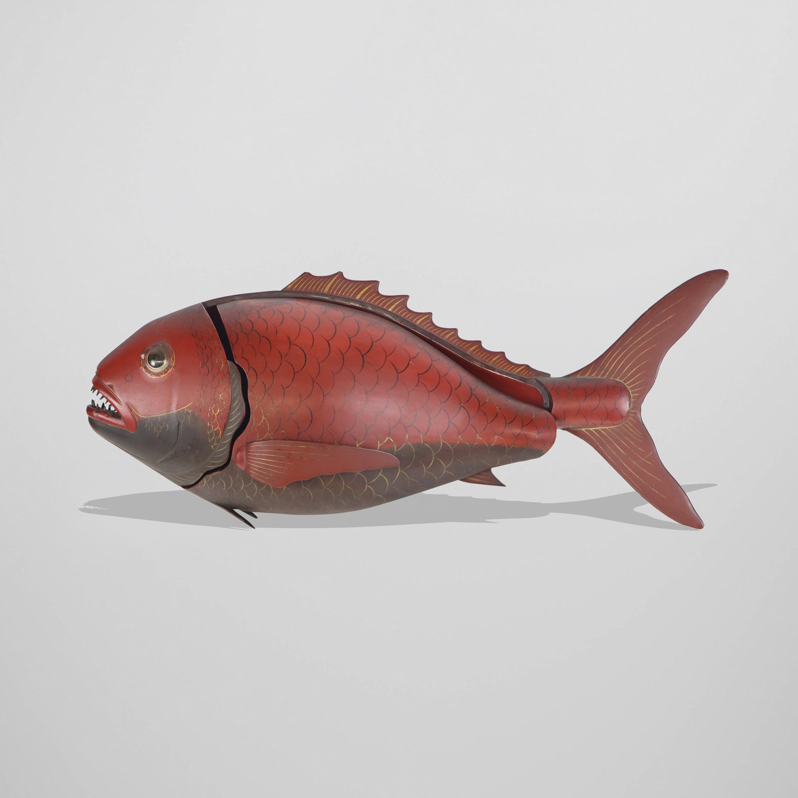 Japanese Lacquer Fish Form Box (1 of 13)