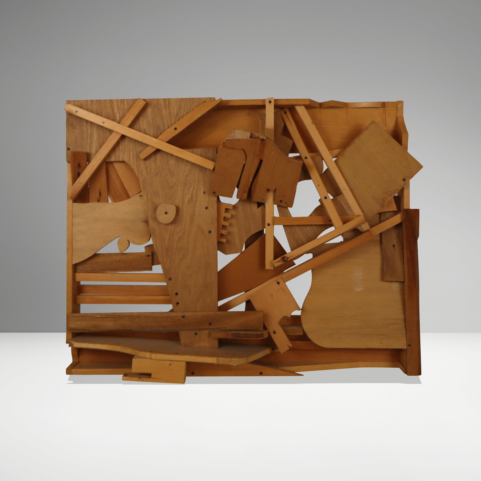 After Van Joss Wood Collage Wall Sculpture (1 of 12)