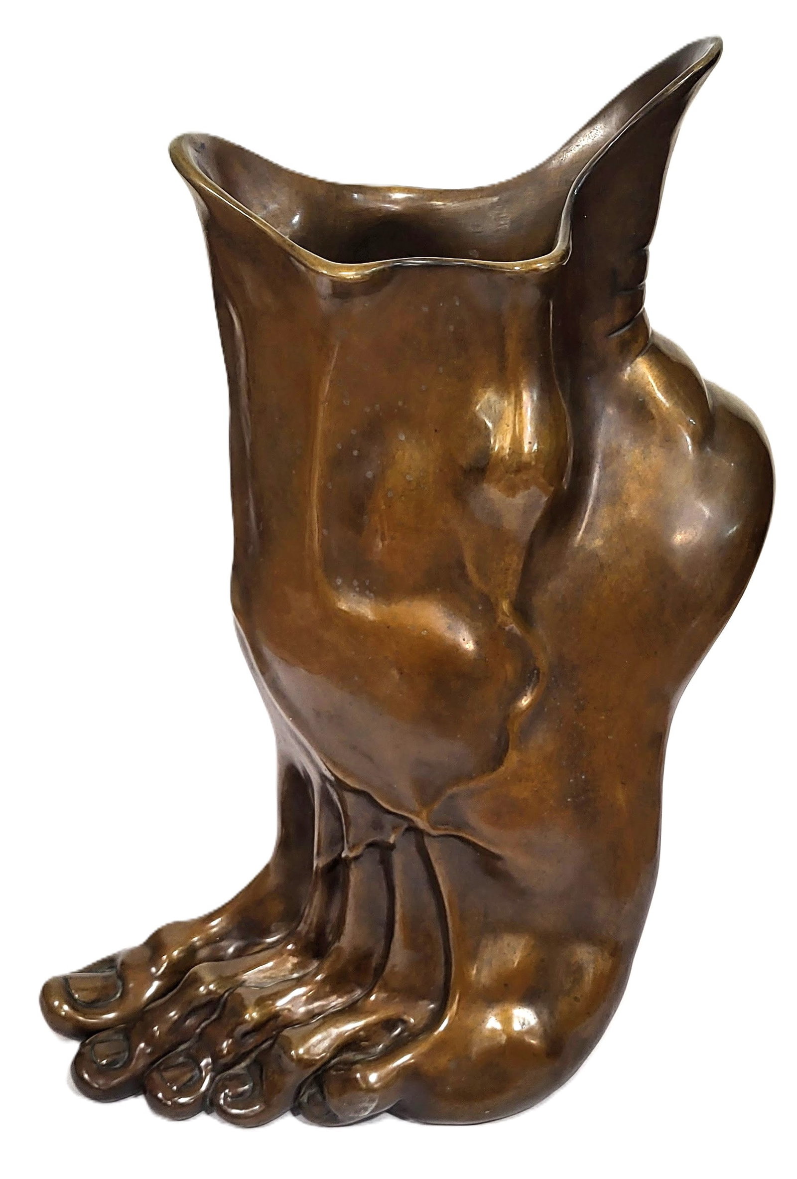 Adam Kurtzman, American Bronze Foot Sculpture: Monumental Modern 20th Century Surrealistic American Bronze Sculpture - Foot, Signed & dated 1999 by Adam Kurtzman (American, Brooklyn 1957 -present), limited edition casting 2/25. Brother of late Har
