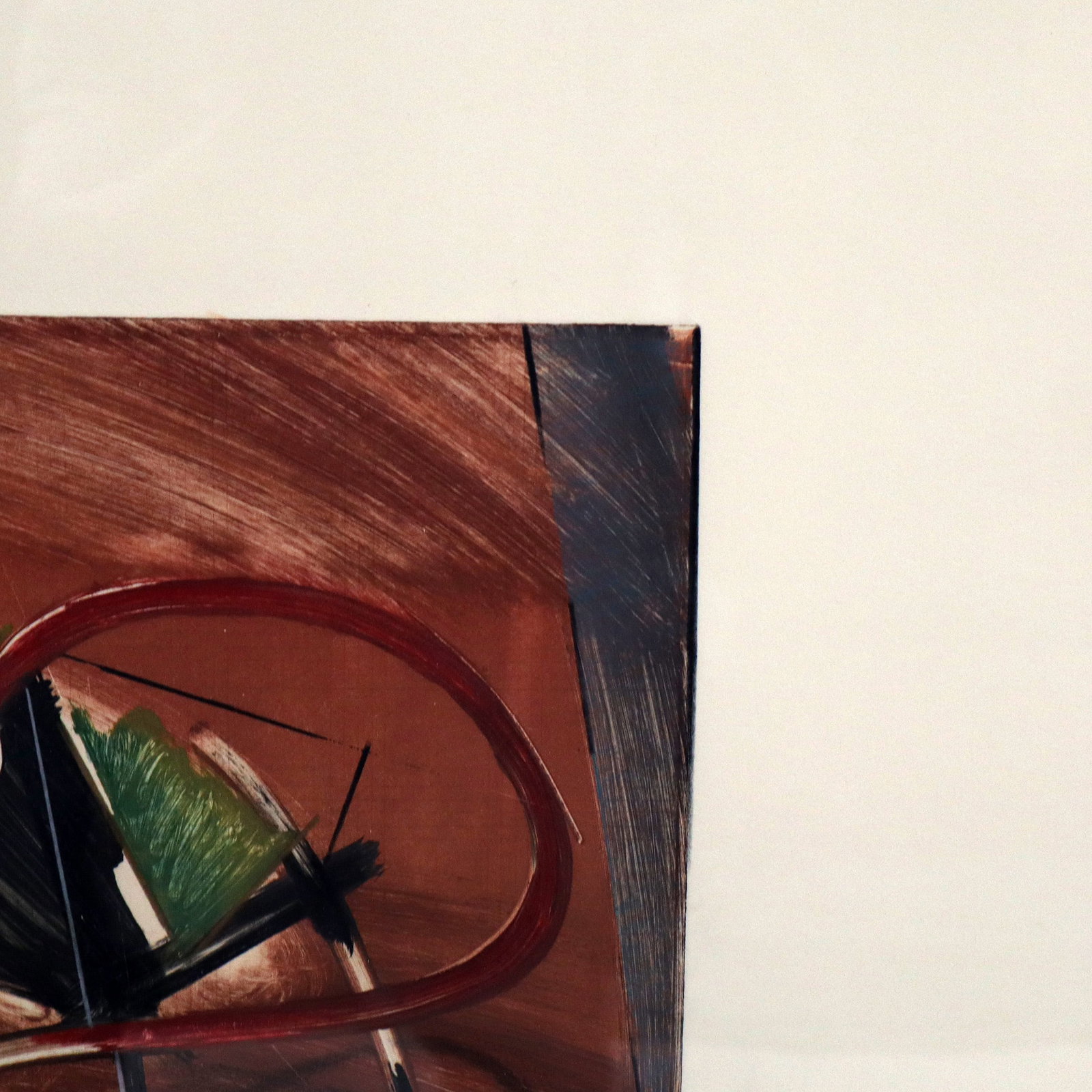 Abstract Colored Lithograph Serpent - 7