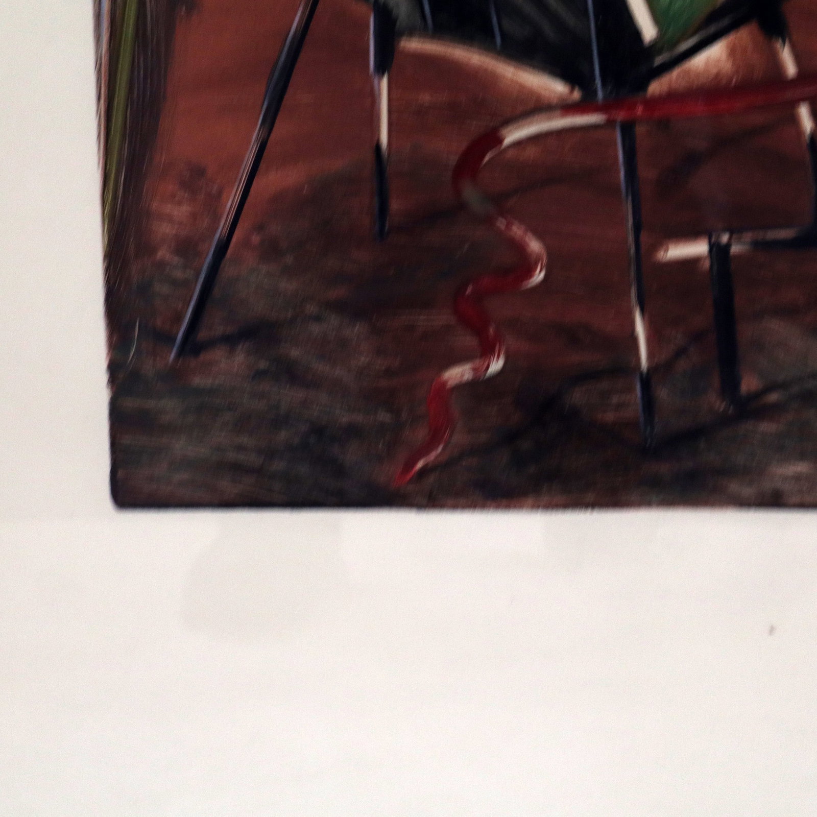 Abstract Colored Lithograph Serpent - 9