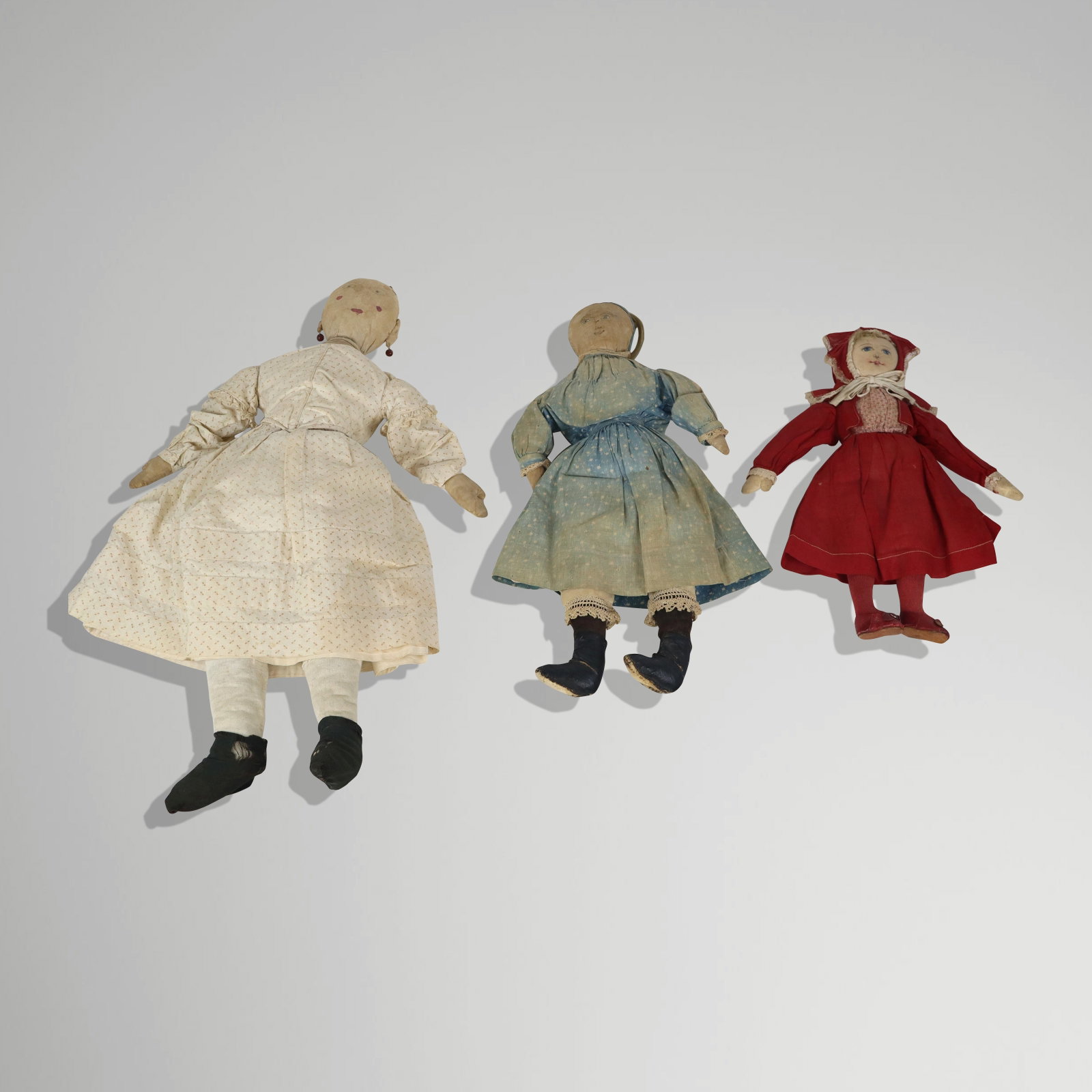 Thee Folk Art Rag Dolls (1 of 19)