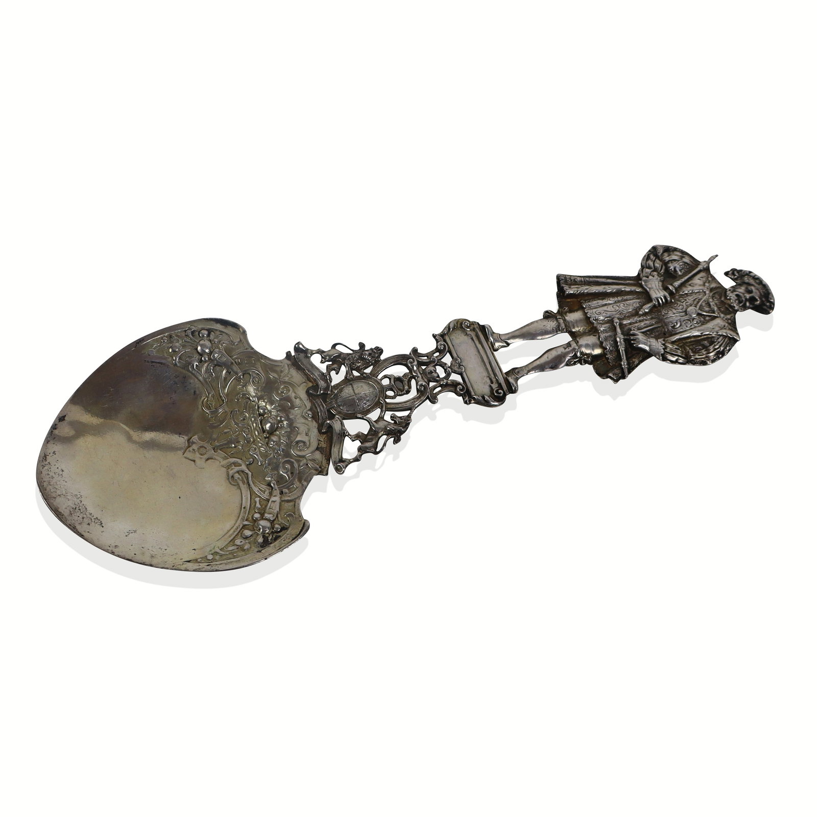 Antique 800 Silver Figural Anointing Spoon (1 of 12)