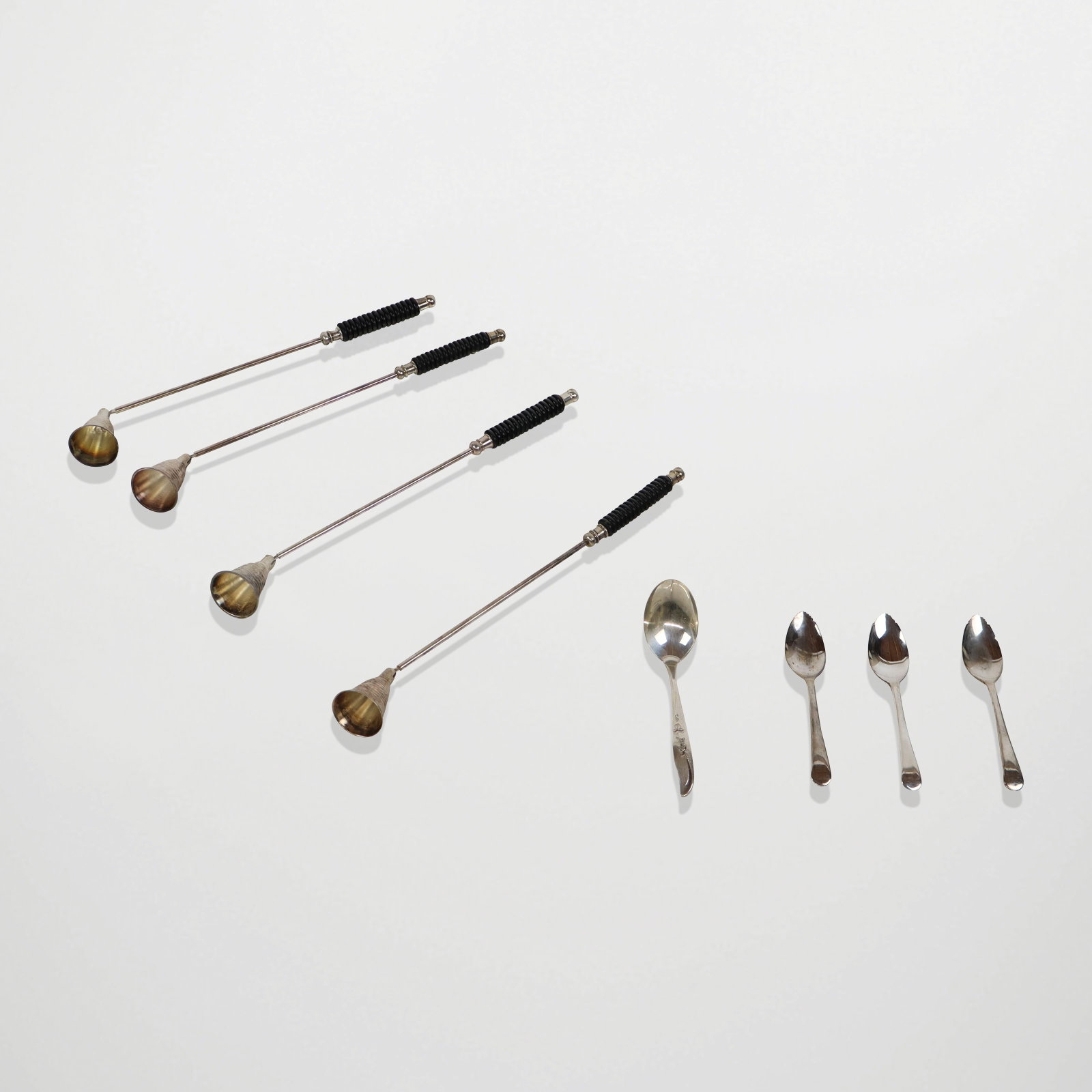 Set of Four Candle Snuffers & Four Spoons (1 of 11)
