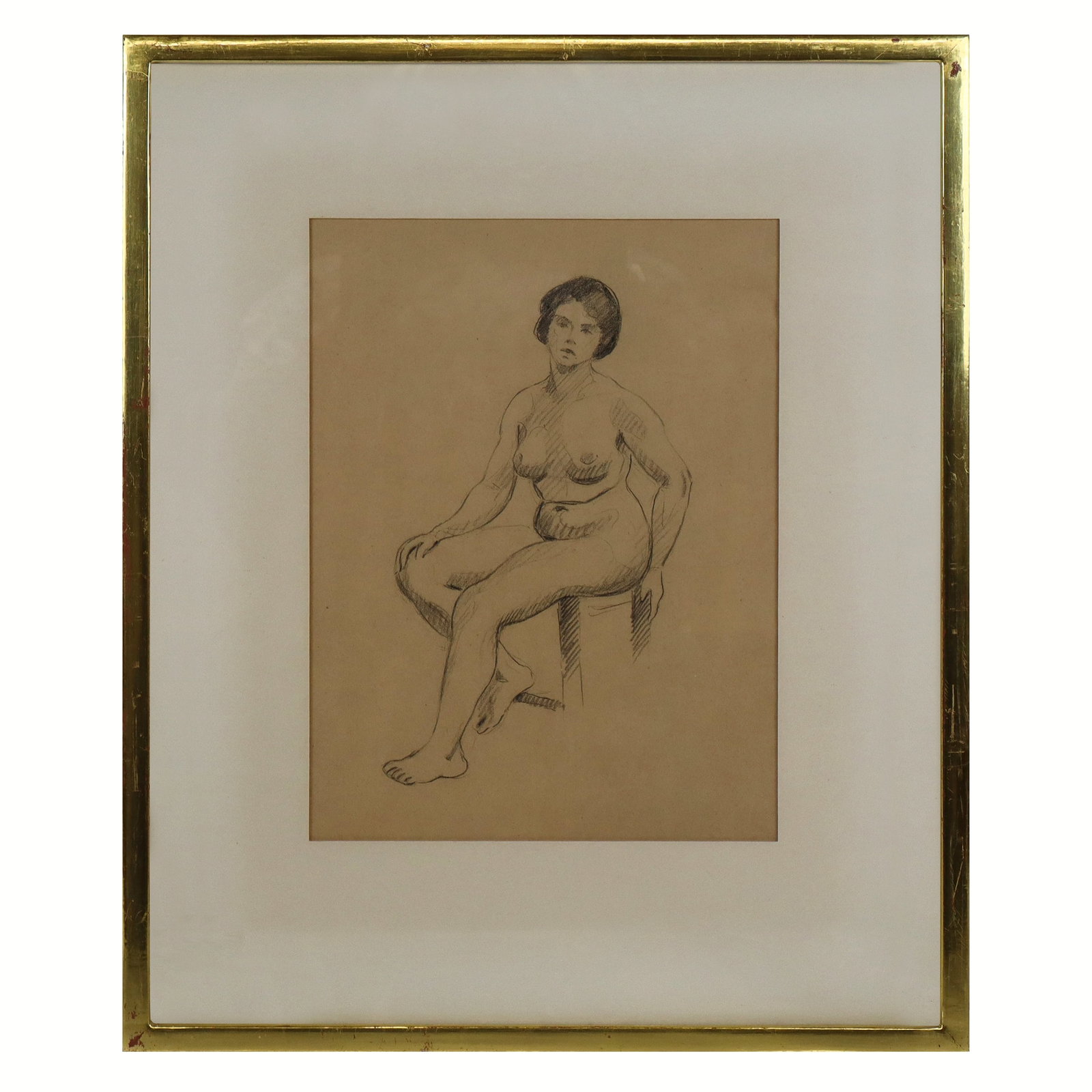 Andre DERAIN Graphite Seated Nude Study - 3