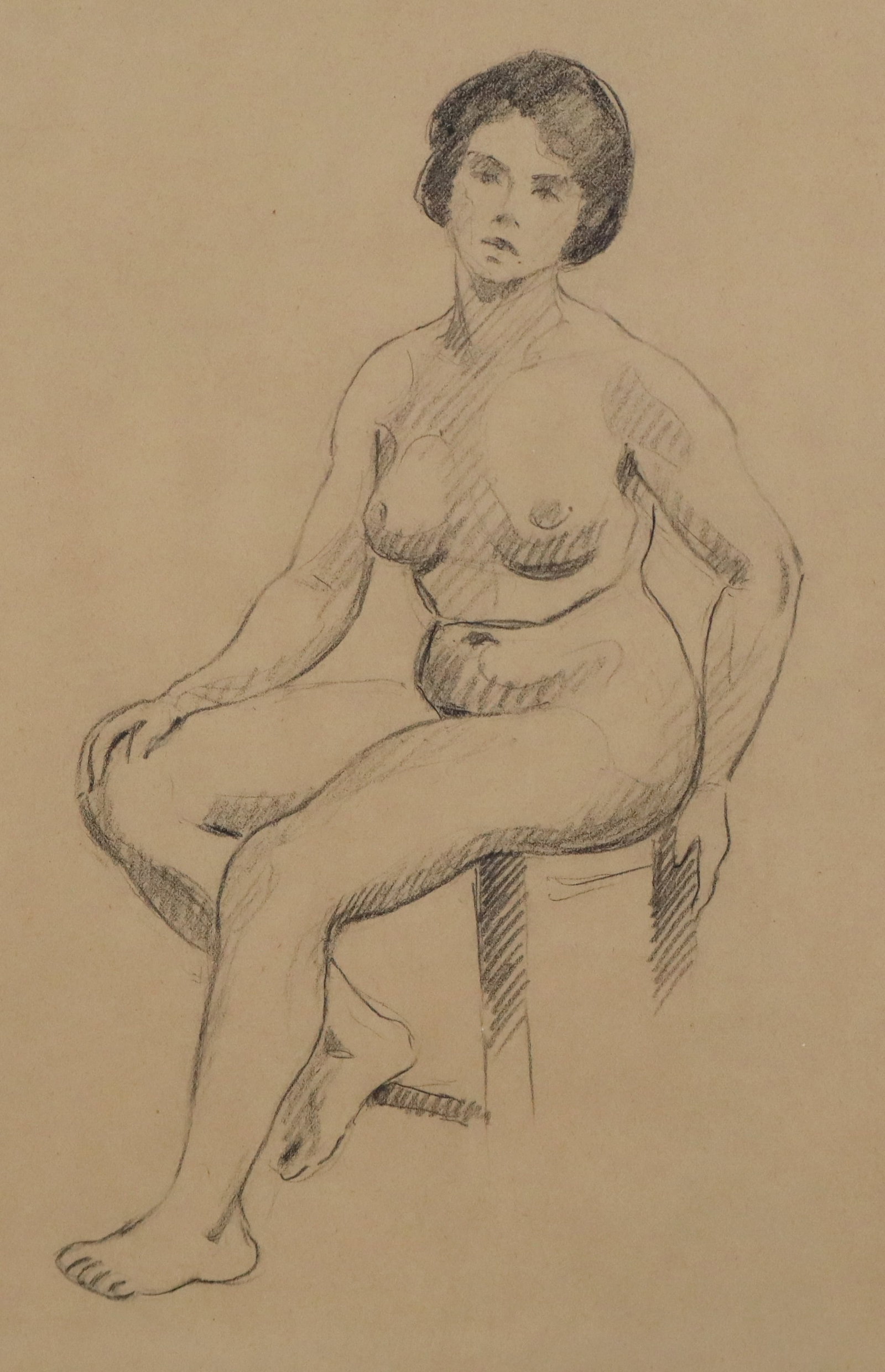 Andre DERAIN Graphite Seated Nude Study - 4