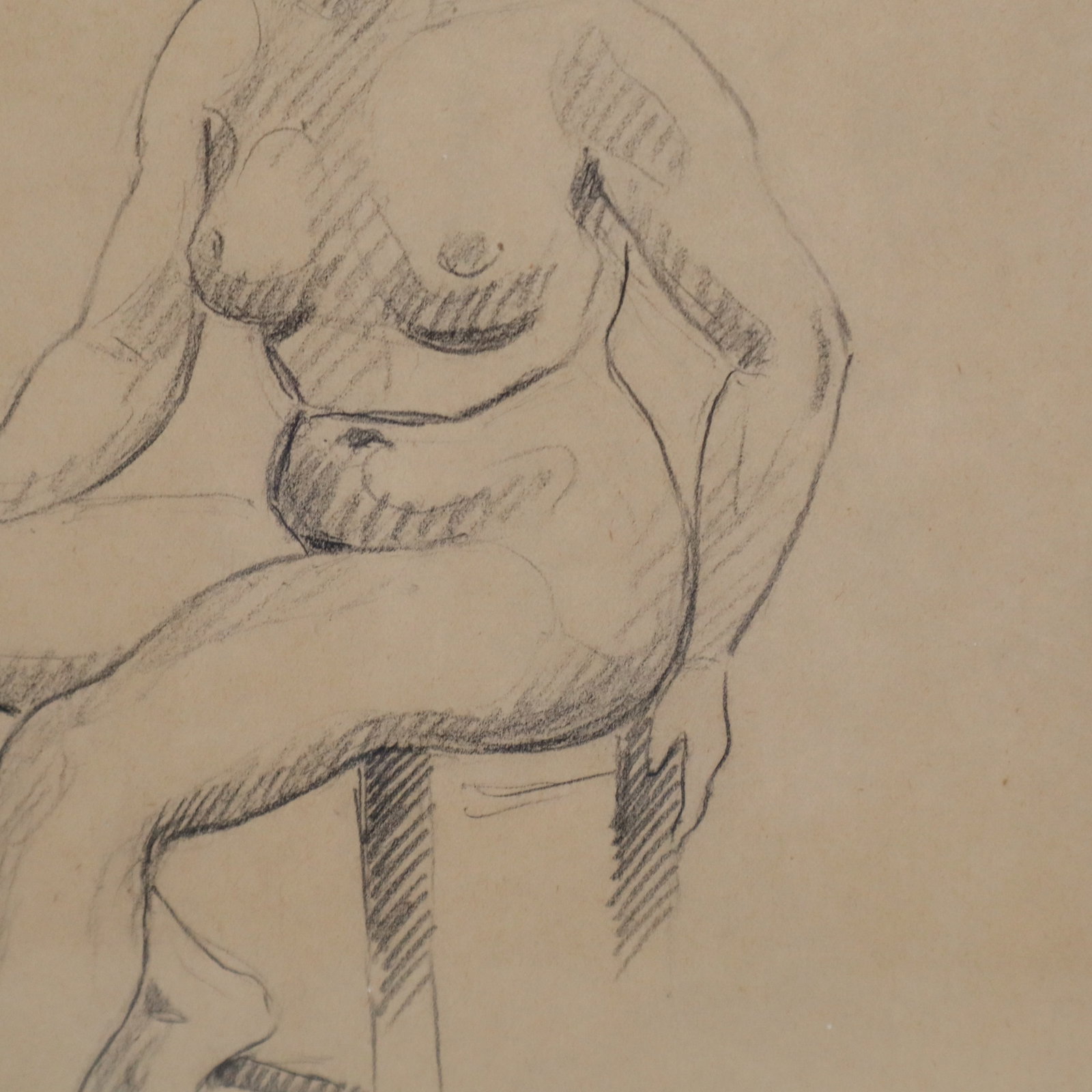 Andre DERAIN Graphite Seated Nude Study - 6