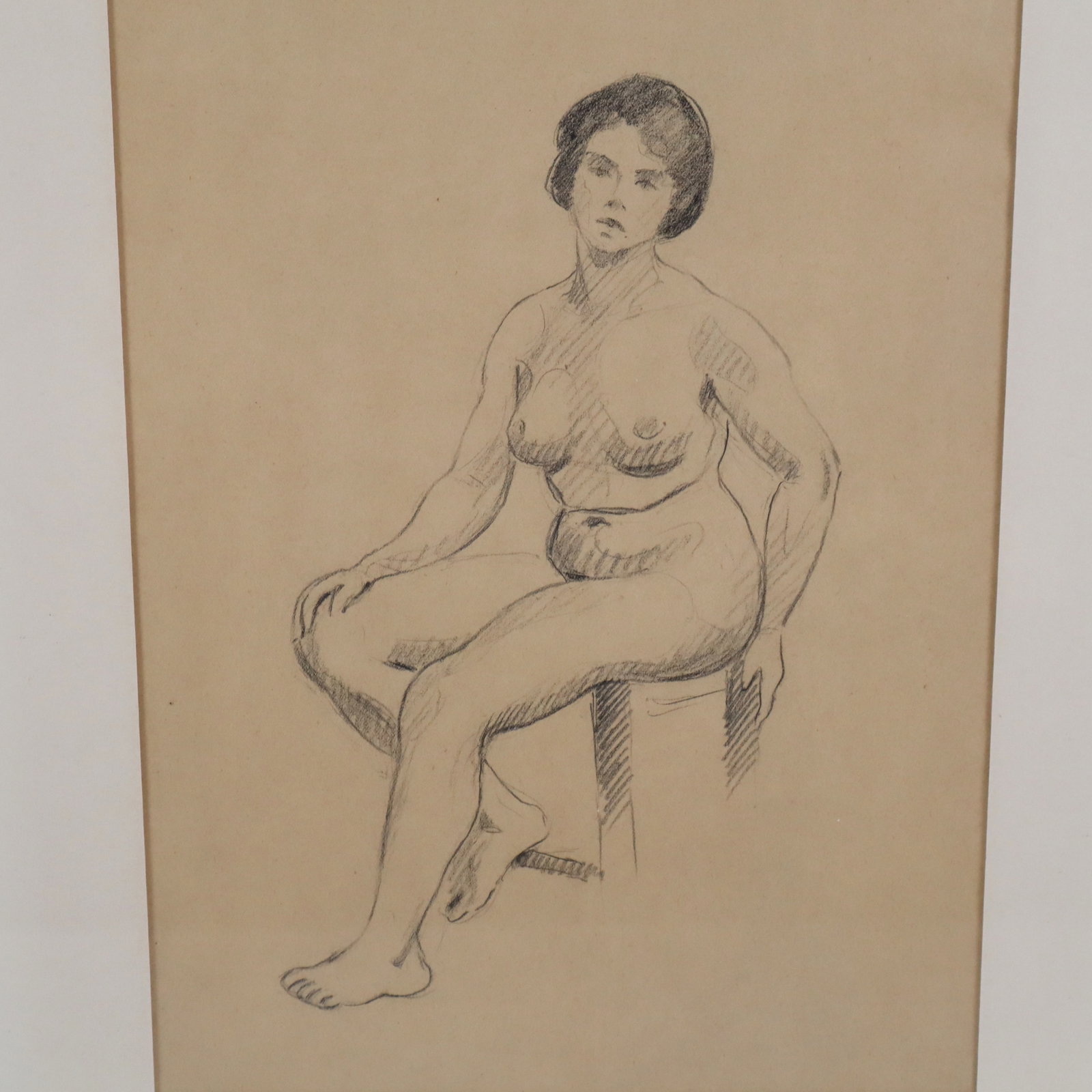 Andre DERAIN Graphite Seated Nude Study - 8